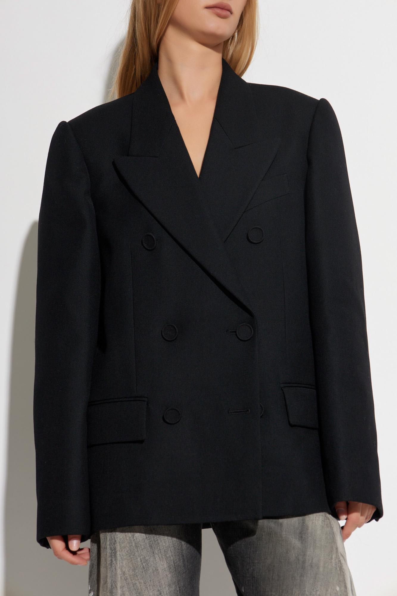 Acne Studios Black Double-breasted Blazer In Black