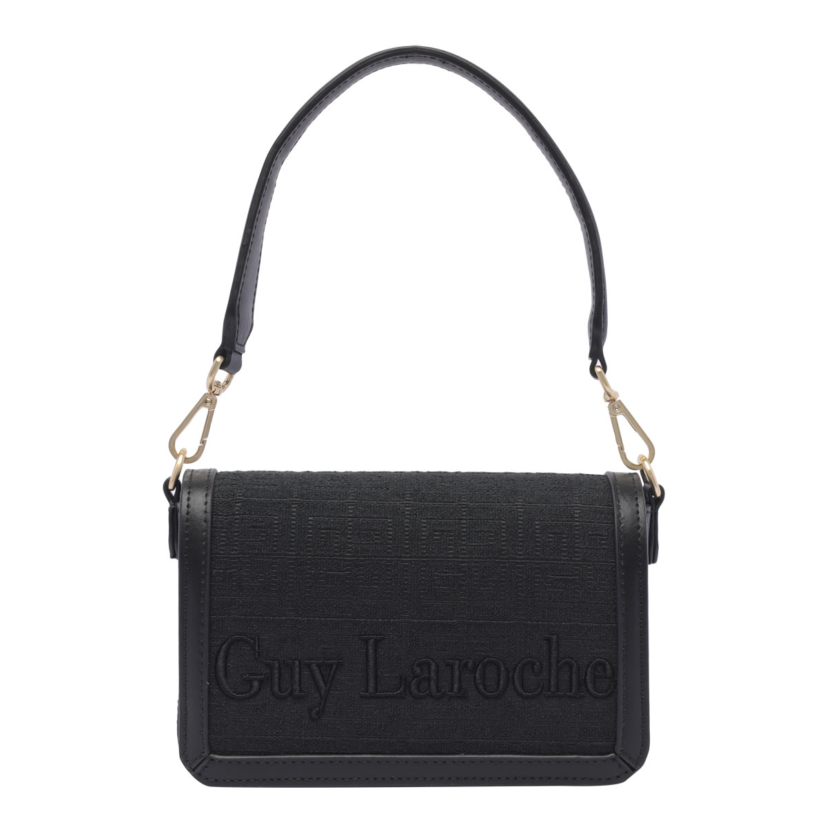 Bag Guy LAROCHE Black Leather With Double and Links Leather 