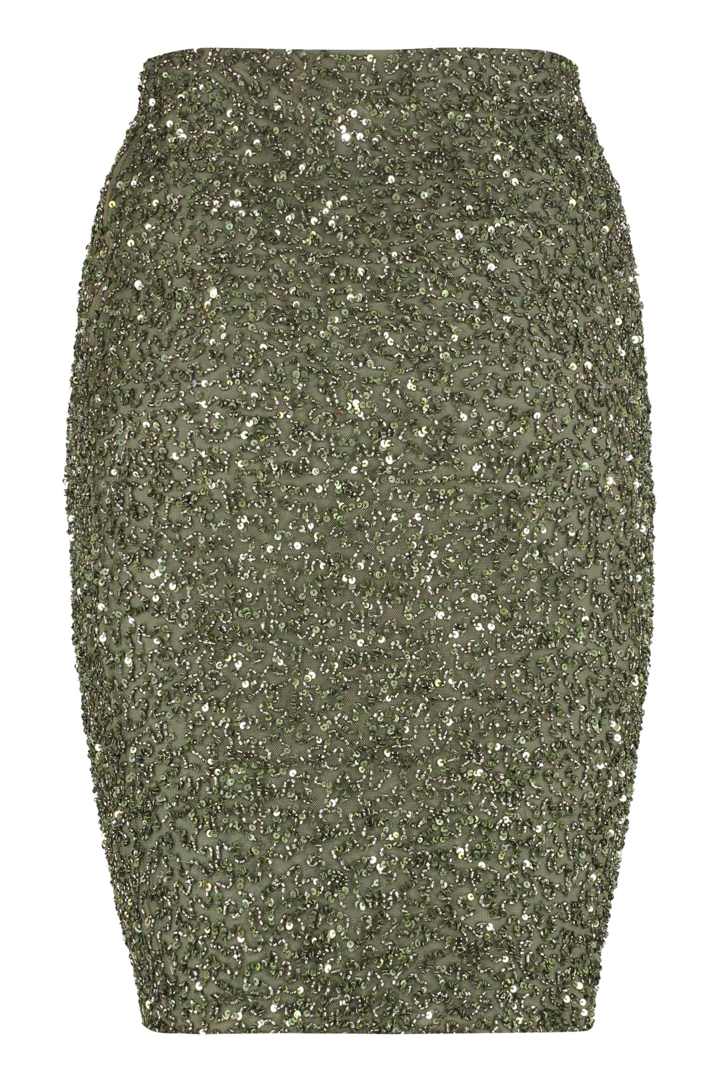 Retroféte Retrofete Sequin Mini Skirt In Green