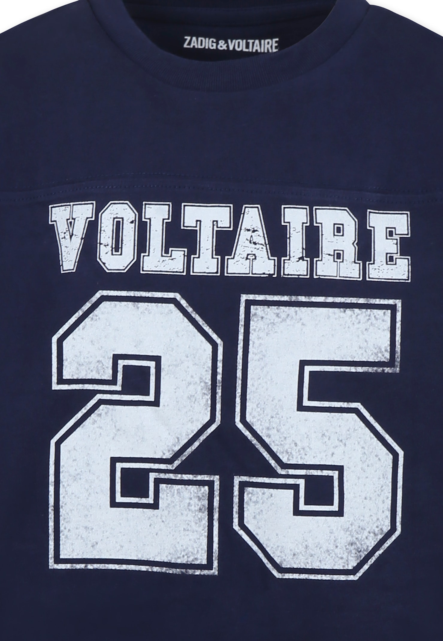 Zadig & Voltaire Blue T-shirt For Boy With Logo In Blue