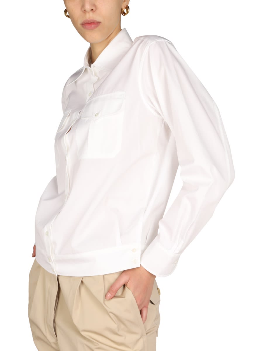 Shop Aspesi Cotton Shirt In White