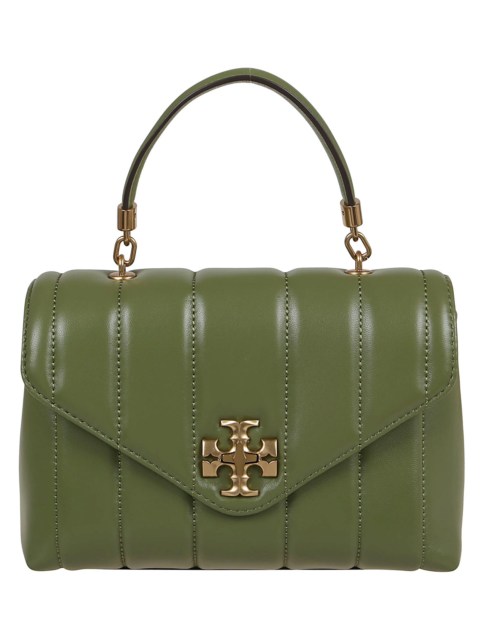 Tory Burch Kira Small Tophandle Satchel In Daphne Rolled Gold ModeSens