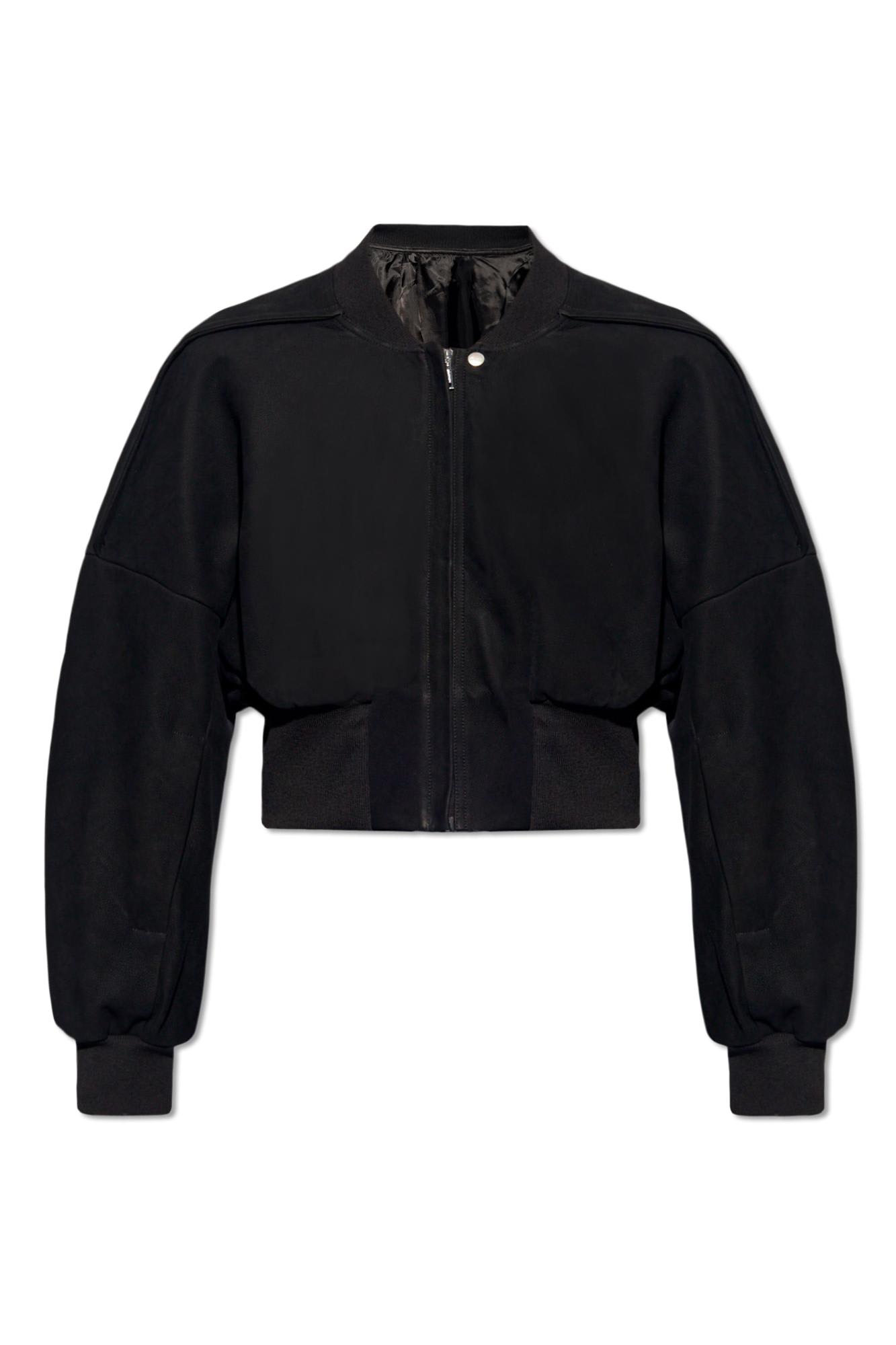 Shop Rick Owens Flight Bomber Jacket In Black
