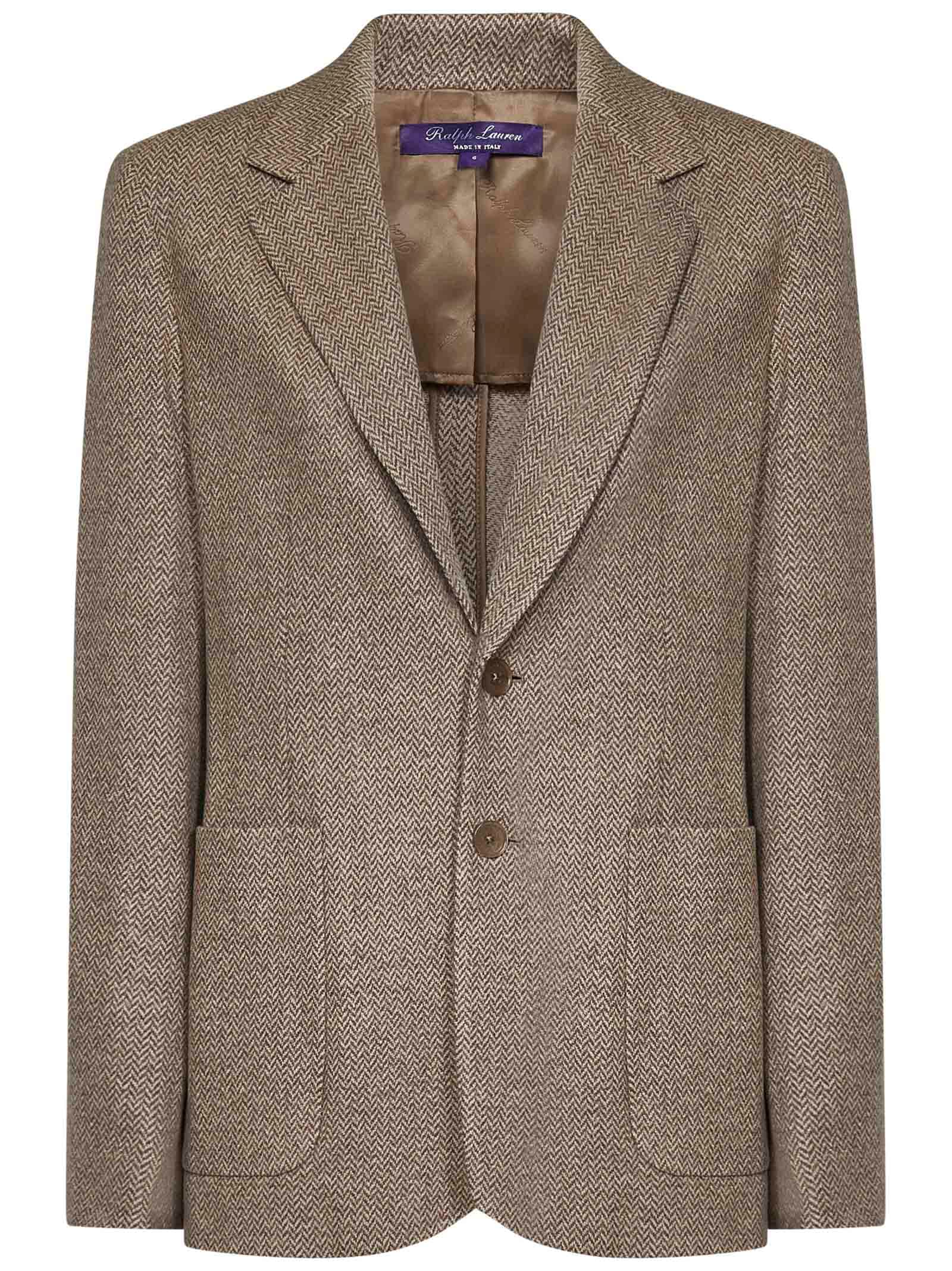 Shop Ralph Lauren Blazer In Beige