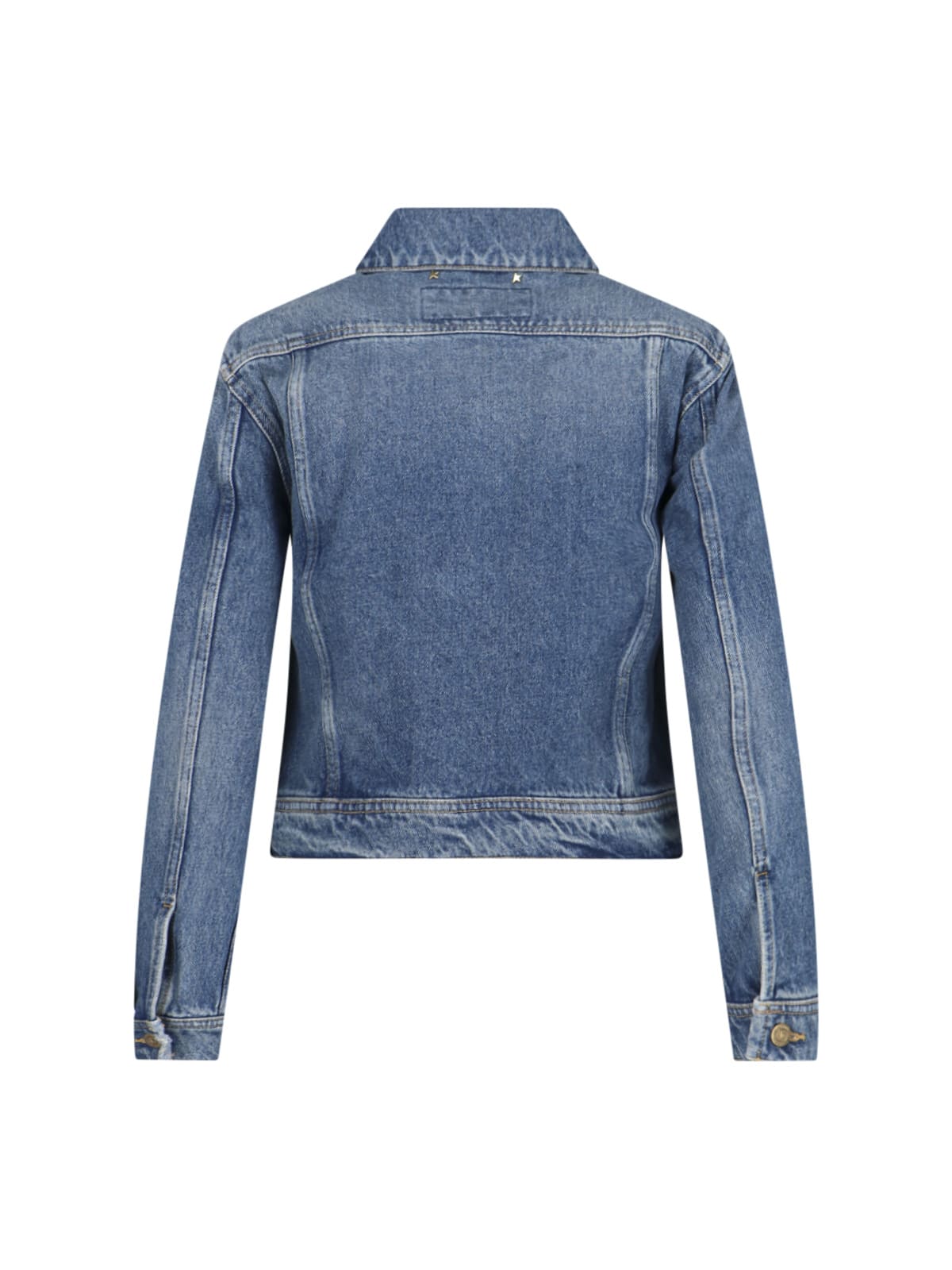 Golden Goose Denim Jacket Casual Jackets And Parka Blue In Blue