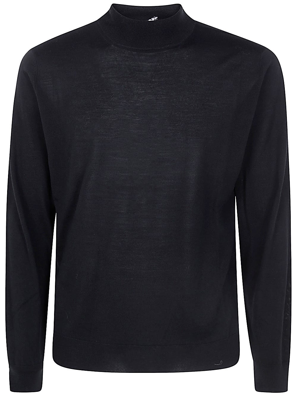 Shop Filippo De Laurentiis Long Sleeves Merinos Turtleneck In Black