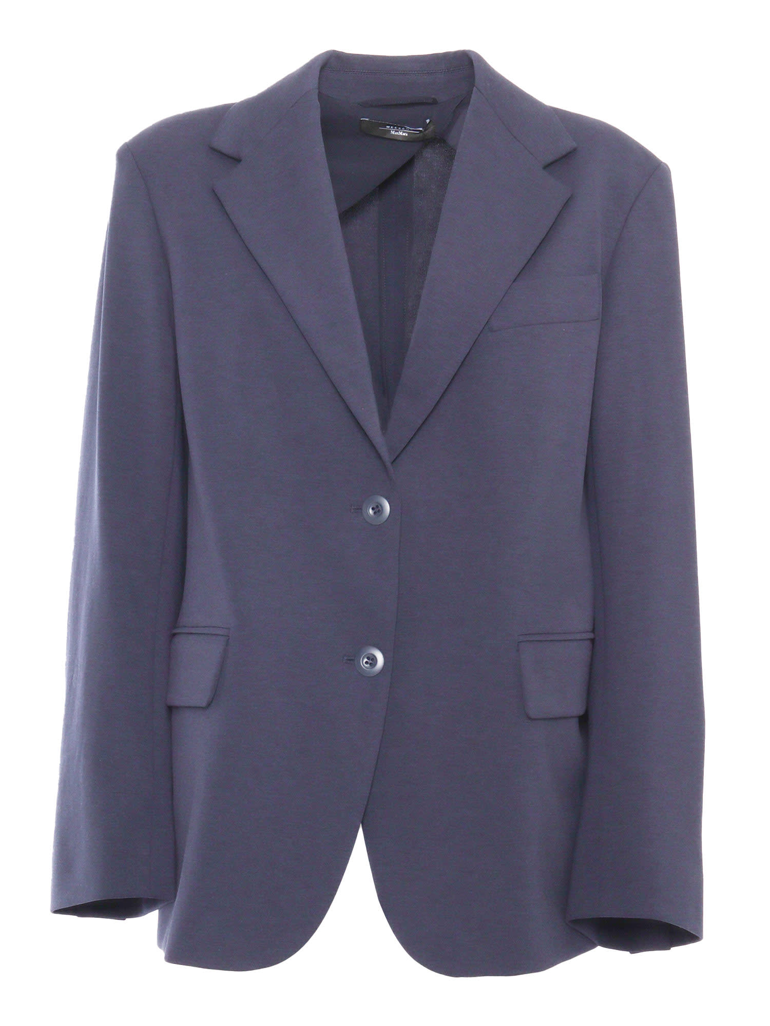 Shop Weekend Max Mara Erik Jersey Jacket In Blue