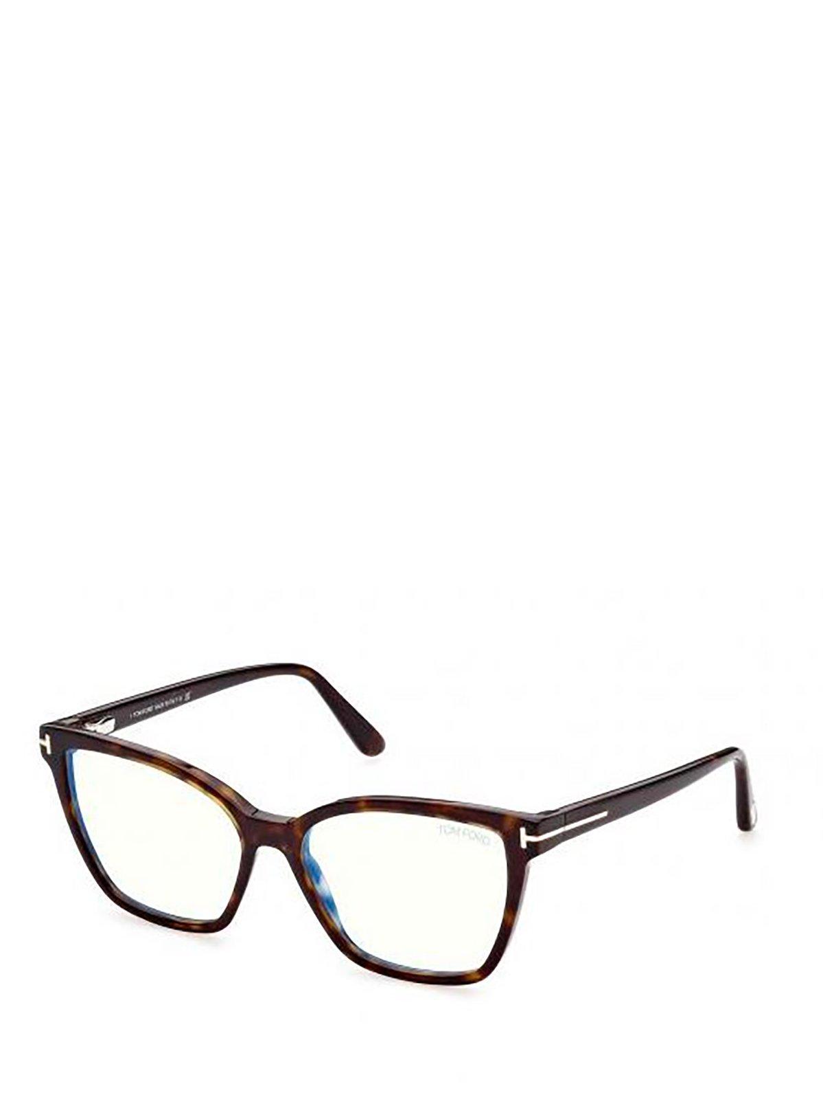 Shop Tom Ford Butterfly Frame Glasses In 53052 - Avana Scura