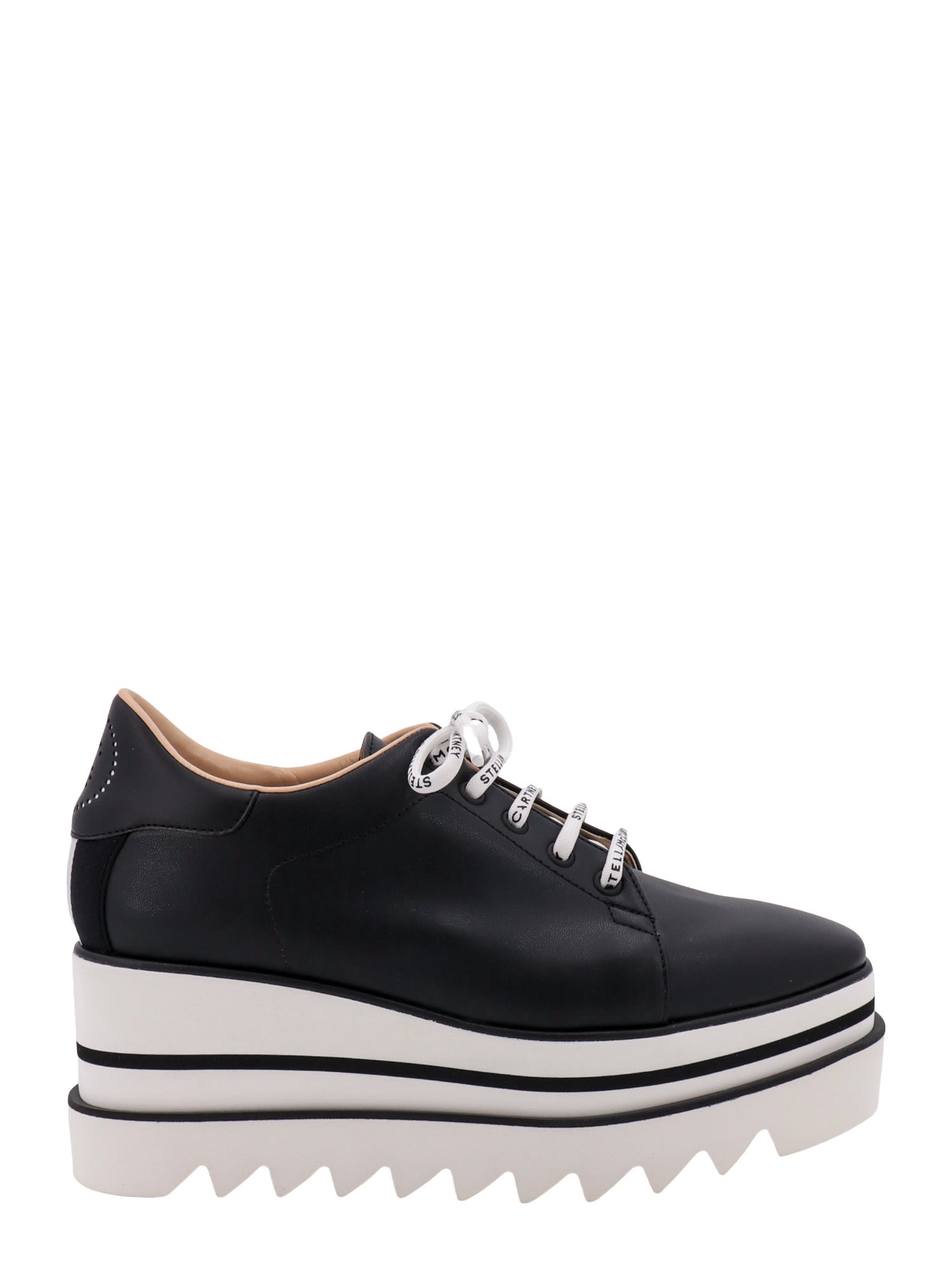 Stella Mccartney Sneakelyse Vegan Logo Platform Loafers In Black
