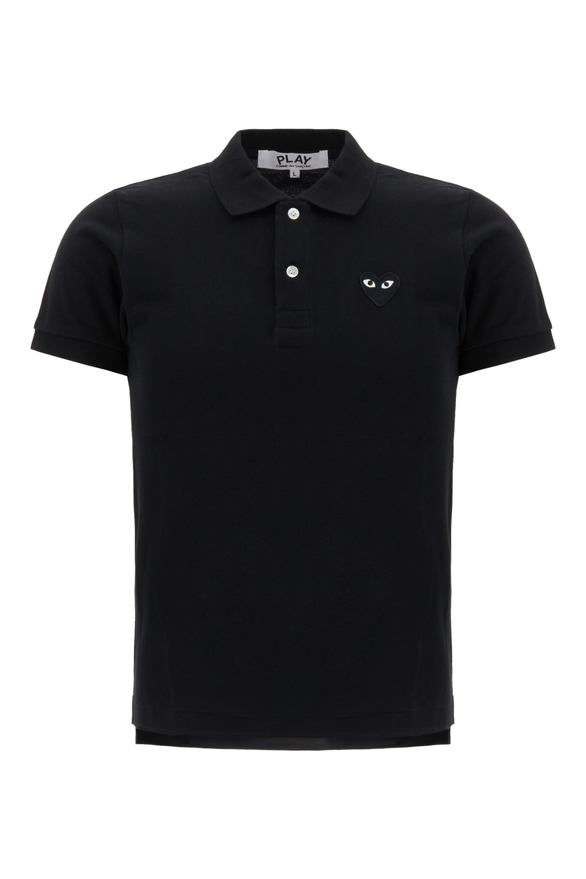 Comme des Garçons Play Black Piquet Polo Shirt