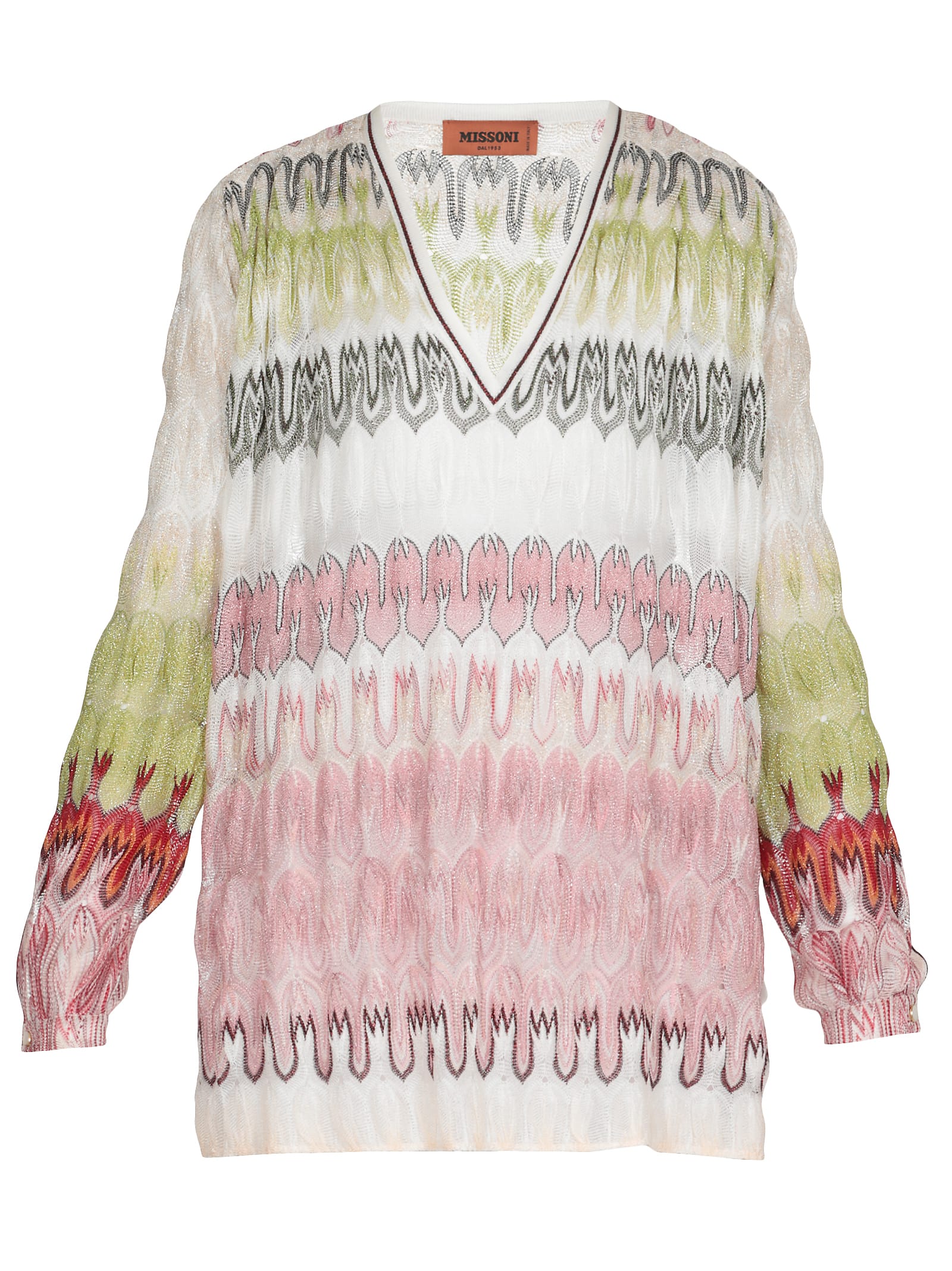 MISSONI MULTICOLOR KNITTED BLOUSE,11299100