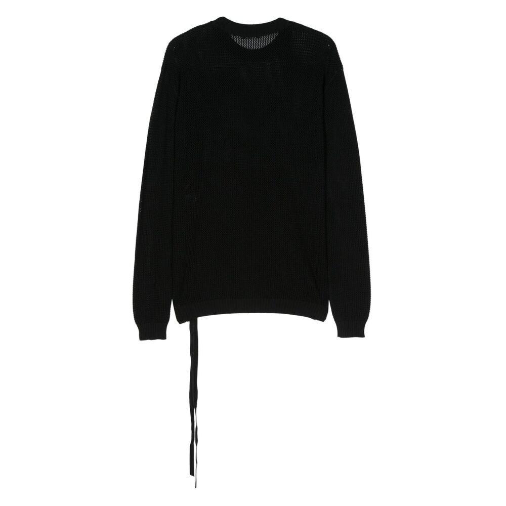 Shop Ann Demeulemeester Knit Sweater In Black