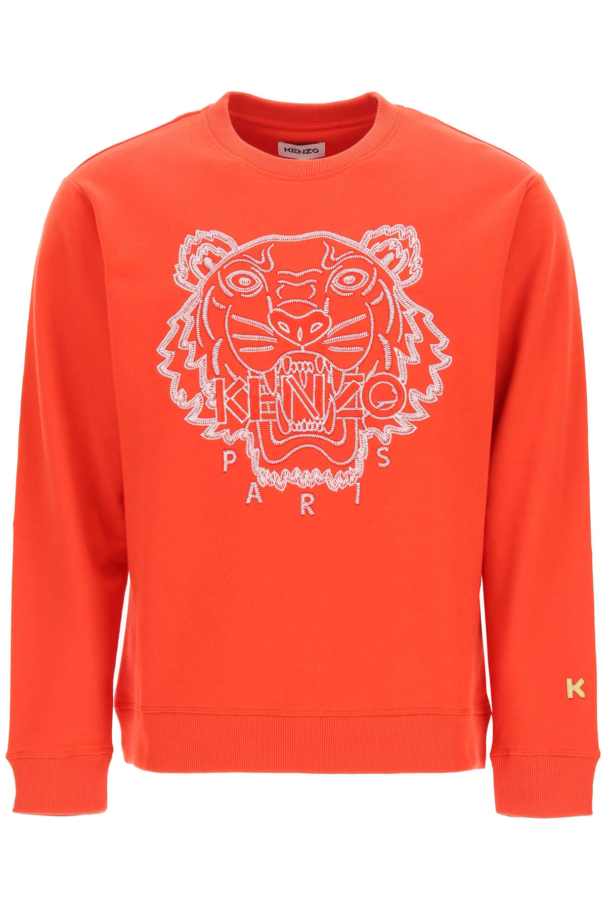 Kenzo Crewneck Sweatshirt With Tiger Embroidery