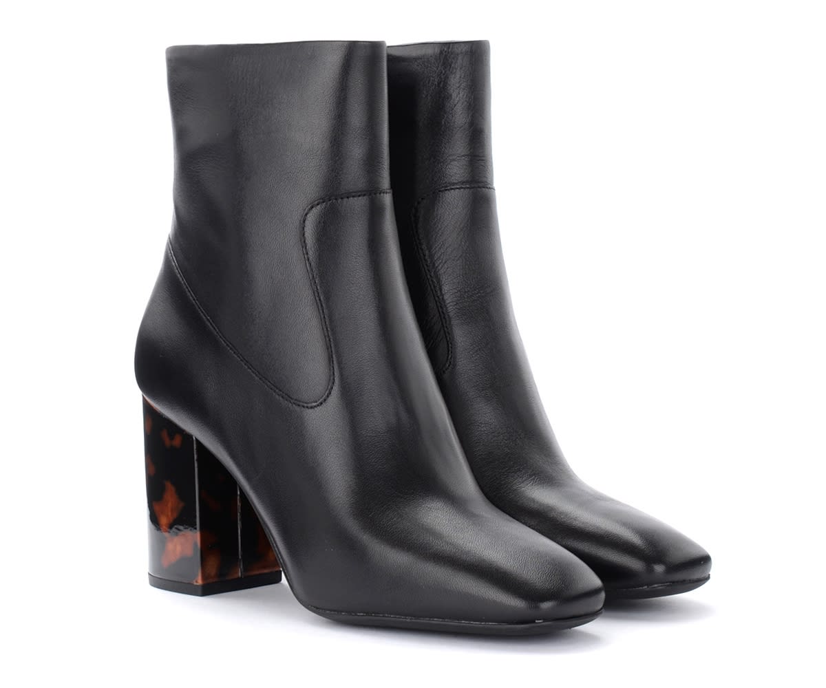 Michael Kors Marcella Ankle Boot In Black Leather