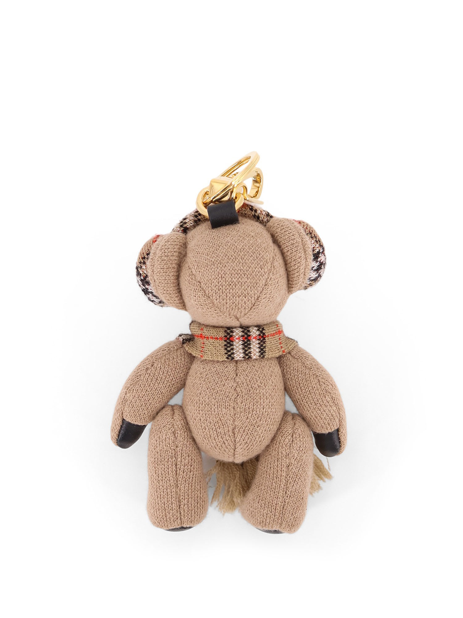 Burberry Men Wool And Cashmere Keyring In Neutral