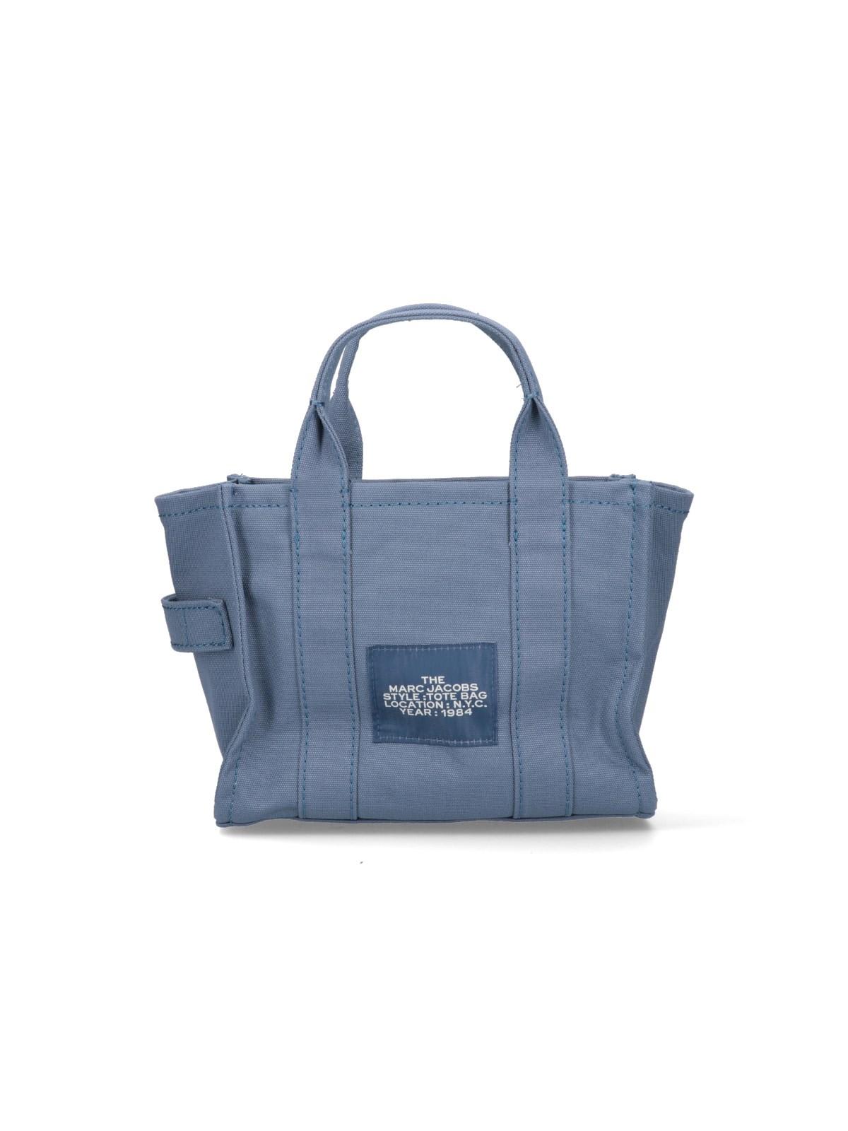 Shop Marc Jacobs The Mini Tote Bag In Blue Shadow