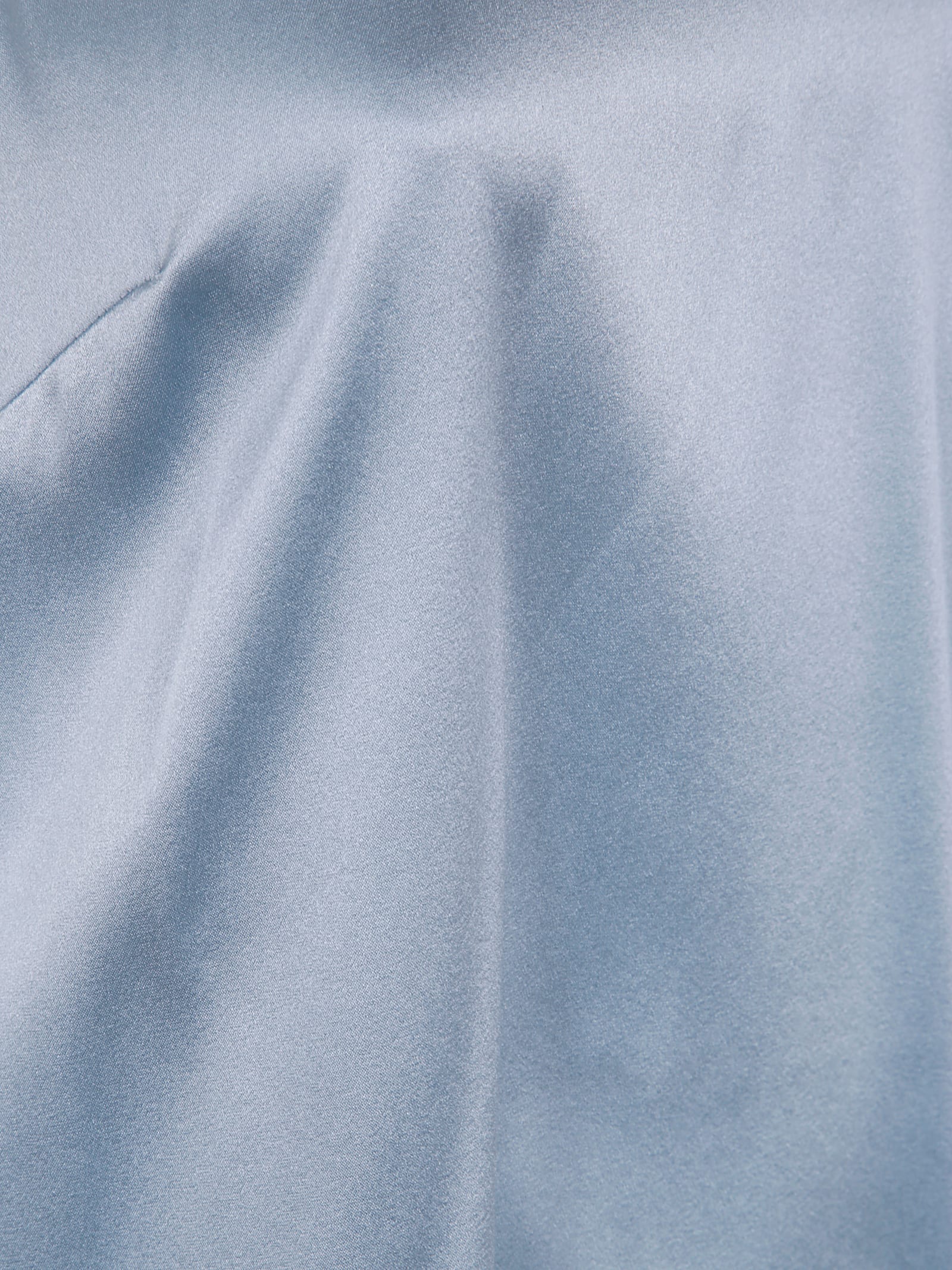 Shop Pinko Crazy Satin Silk Tank Top In Crystal Blue