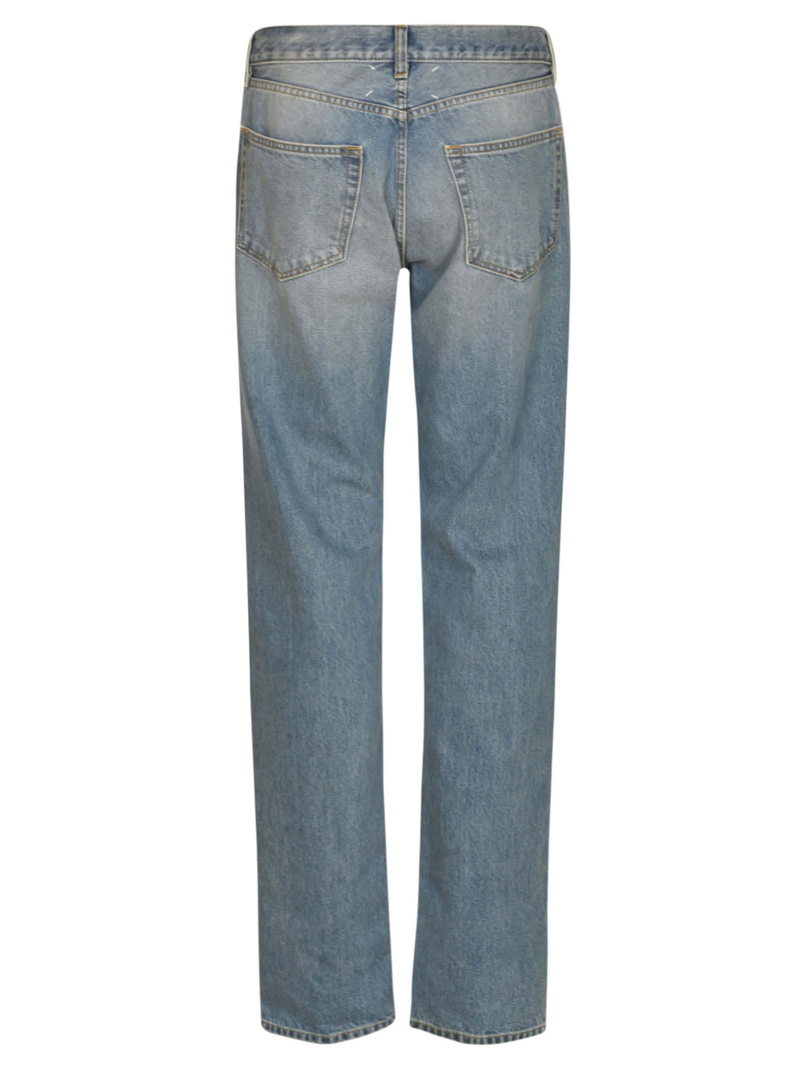 Shop Maison Margiela Classic 5 Pockets Jeans In Blue