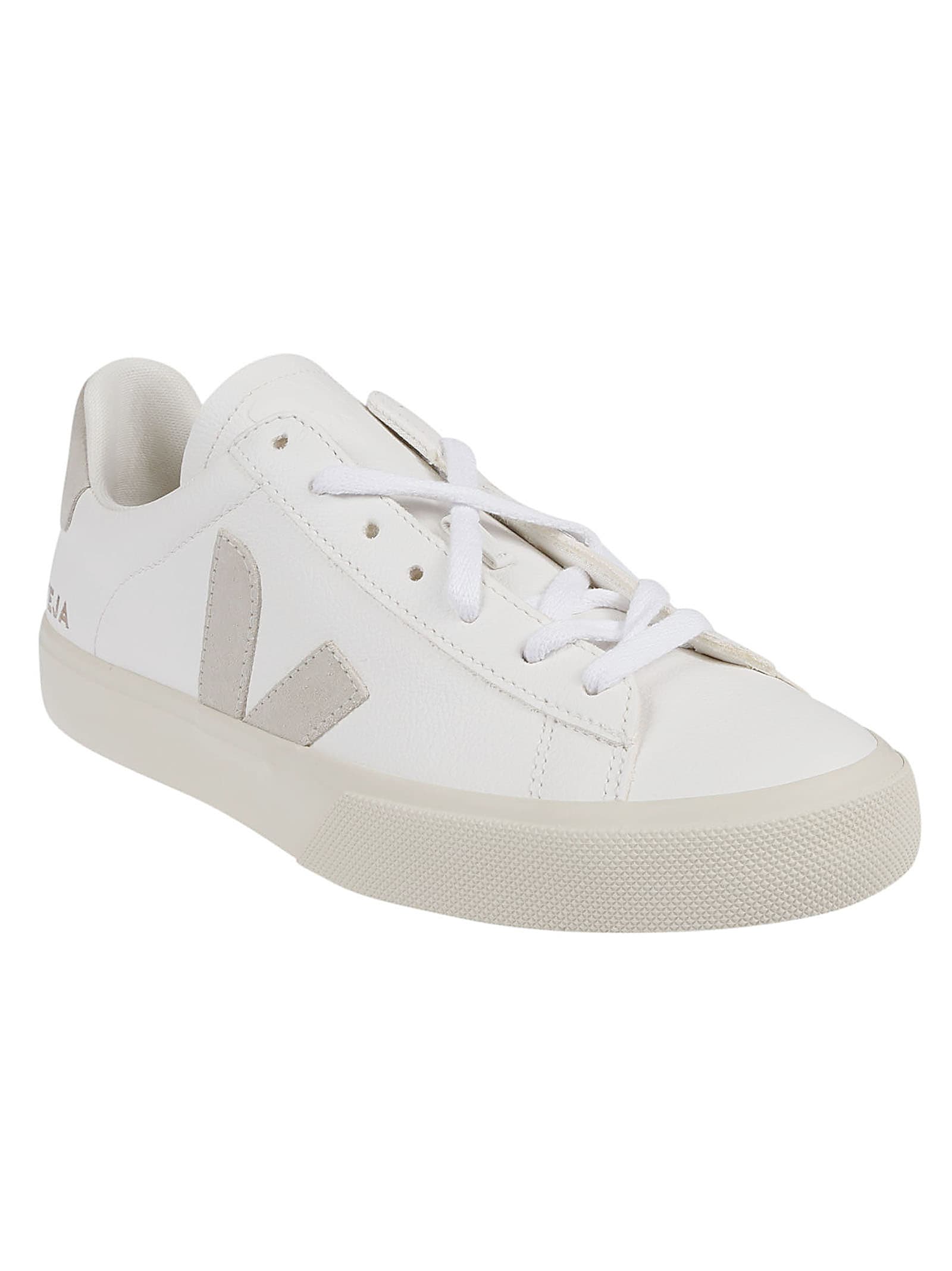 Shop Veja Campo Sneakers In Extra White/natural Suede