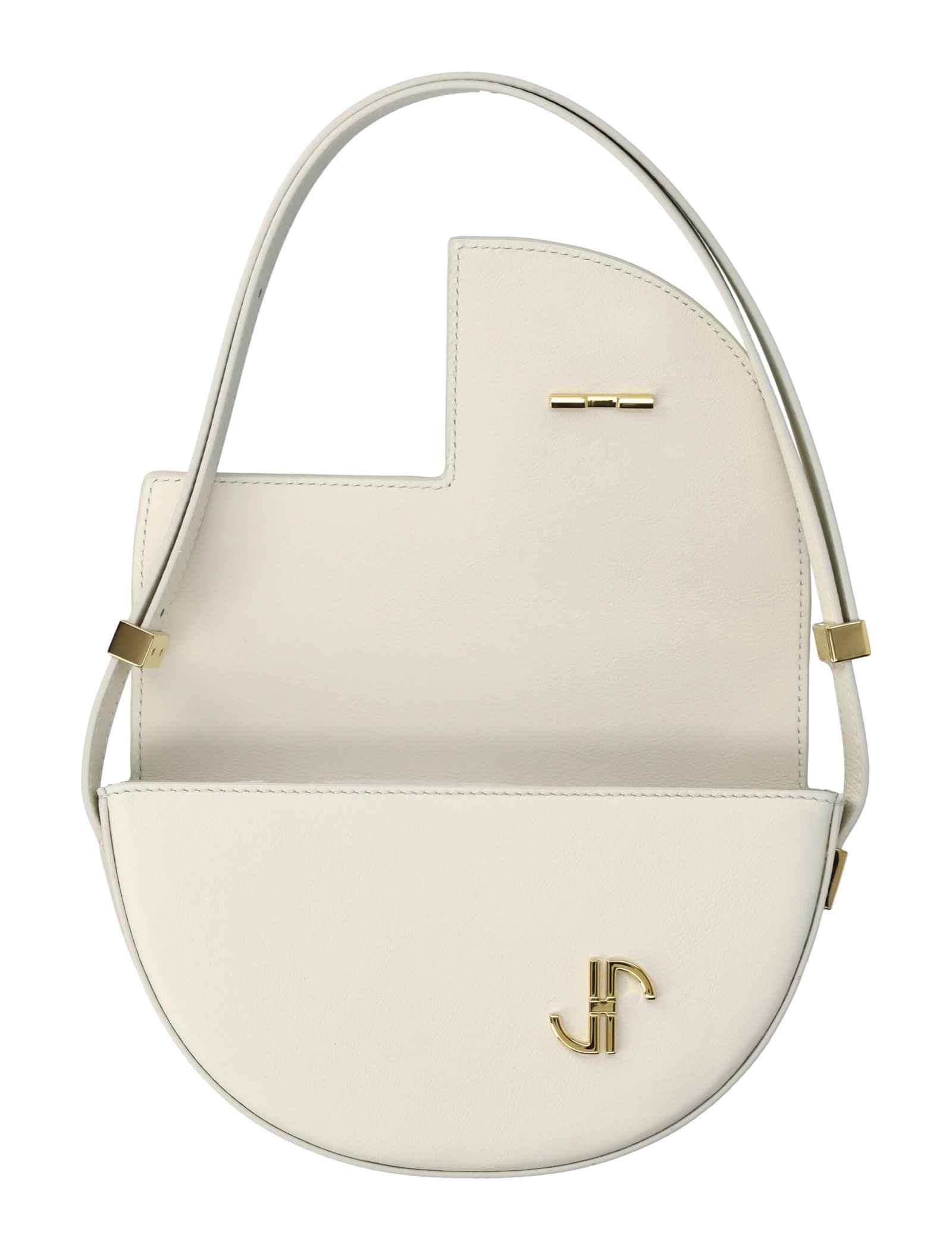 Patou Handbag With Logo In White Black