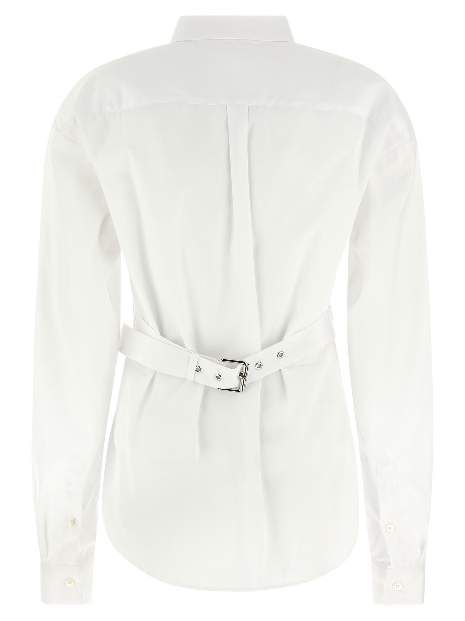 Dries Van Noten 'cenny' Shirt With Long Sleeves And Pointed Collar In White