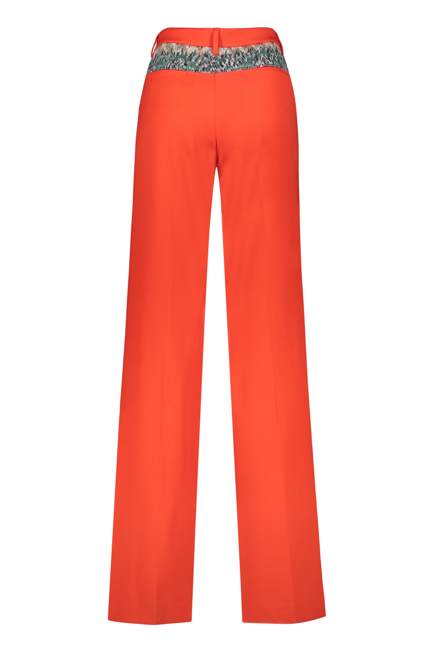 Shop Missoni Straight-leg Trousers In Coral