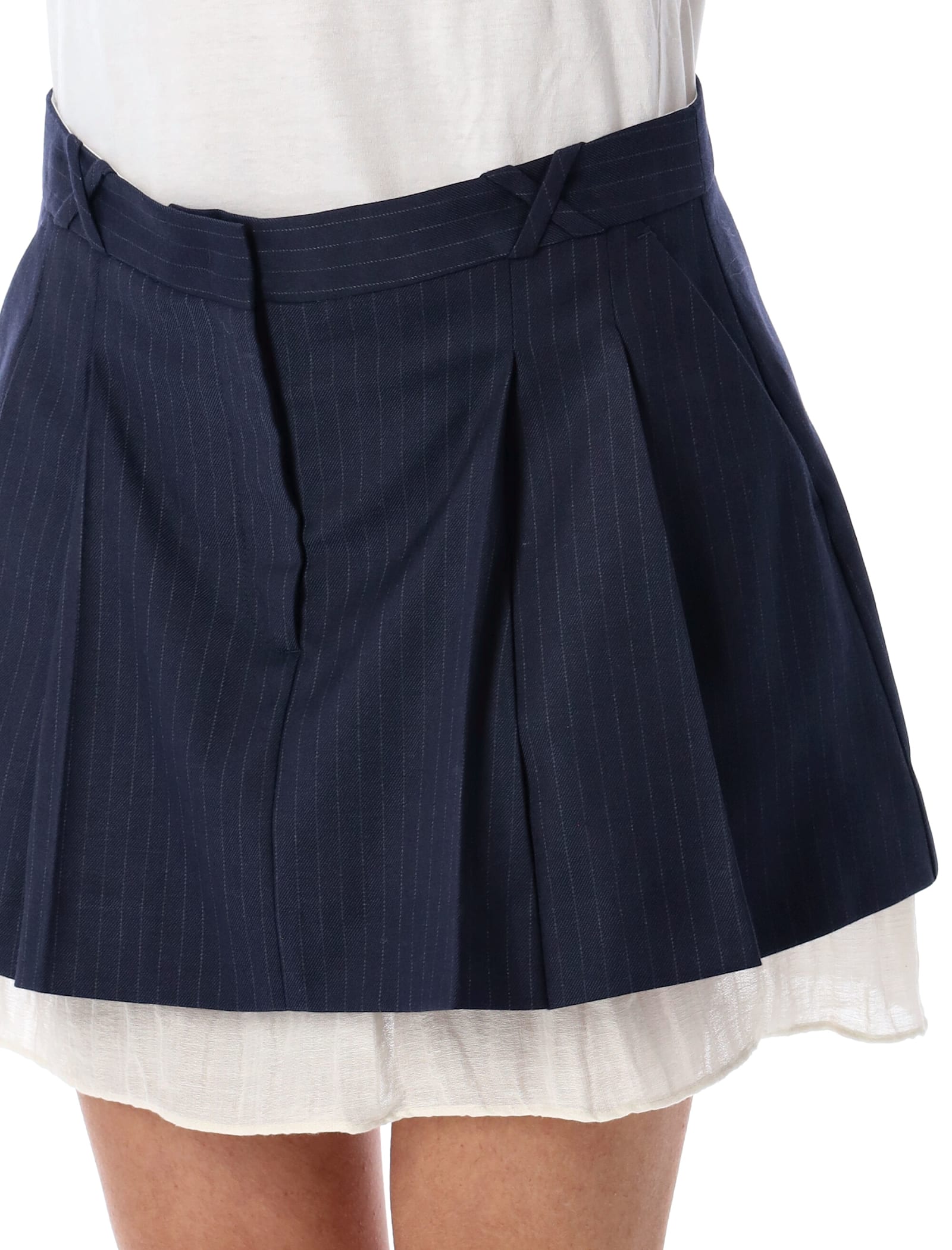 The Garment Blue Denver Mini Skirt In Navy