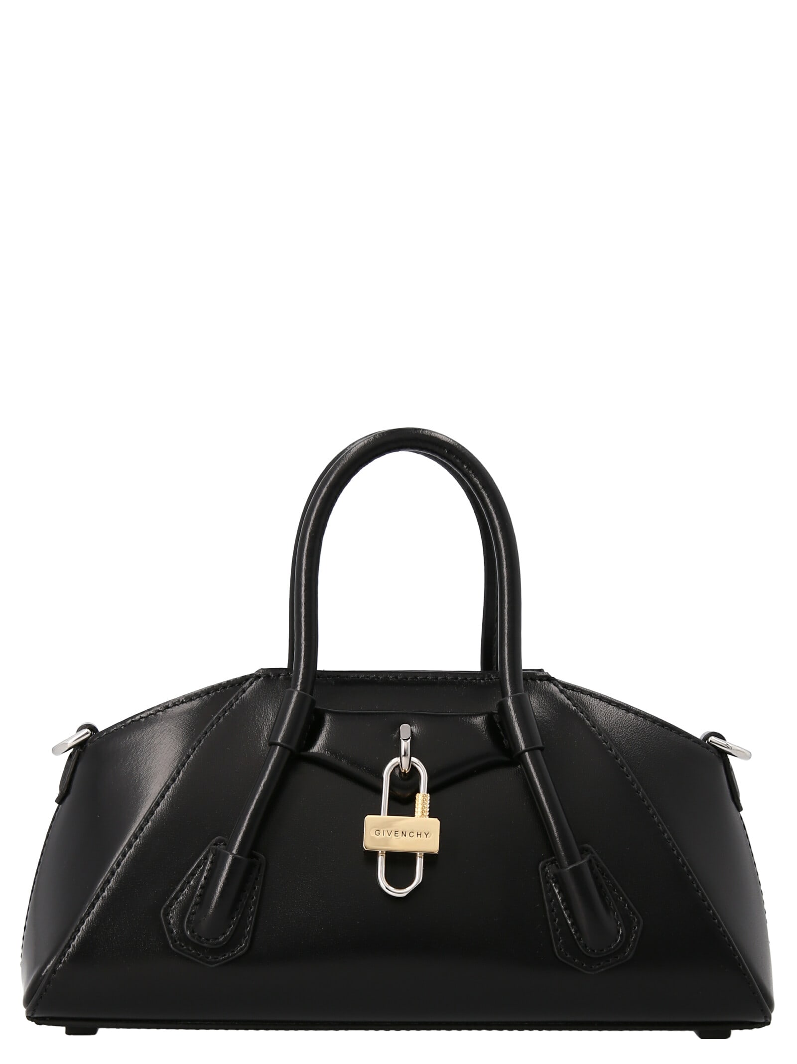 Shop Givenchy Antigona Mini Handbag In Black