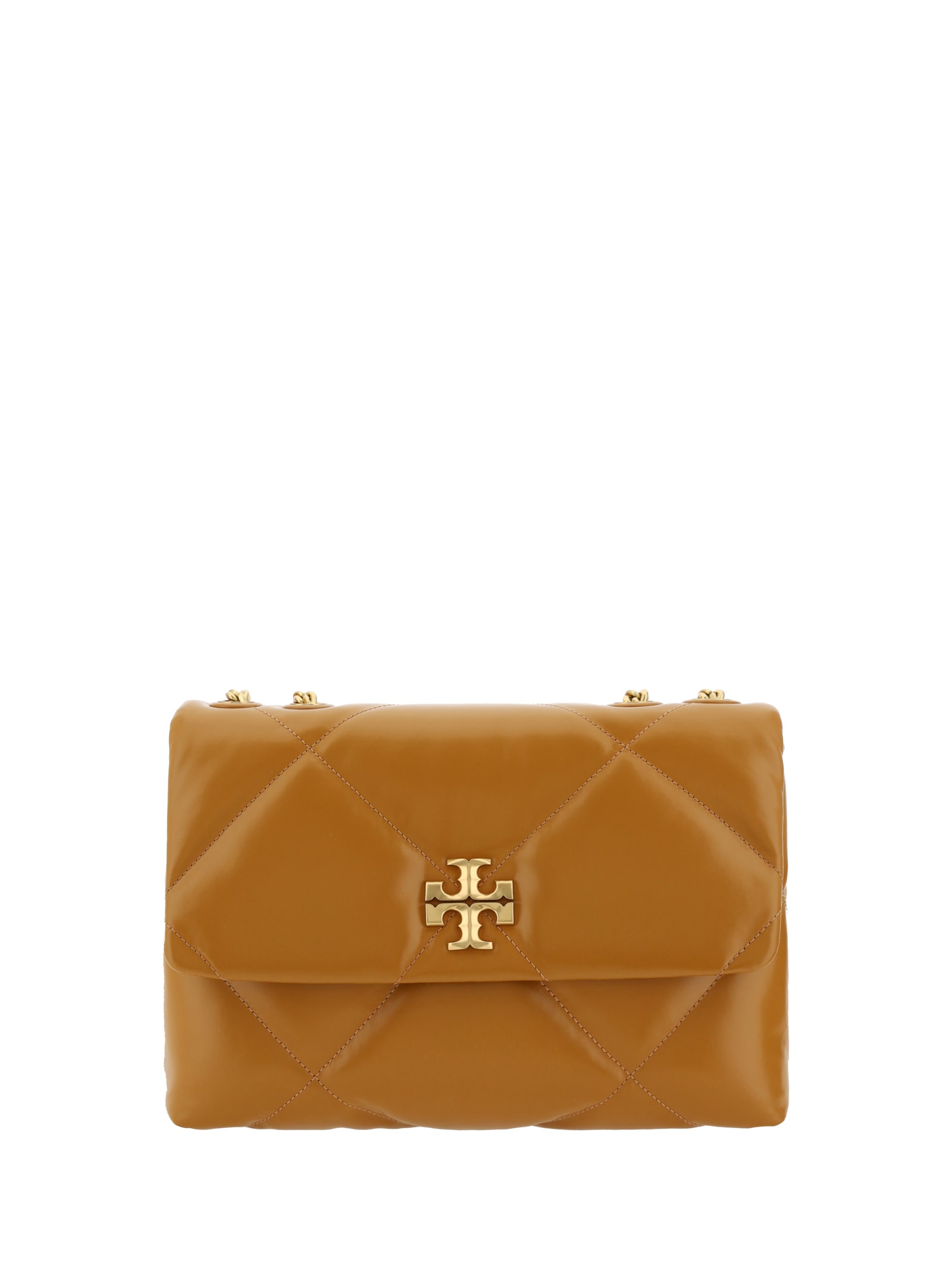 Shop Tory Burch Kira Diamond Shoulder Bag In Tan