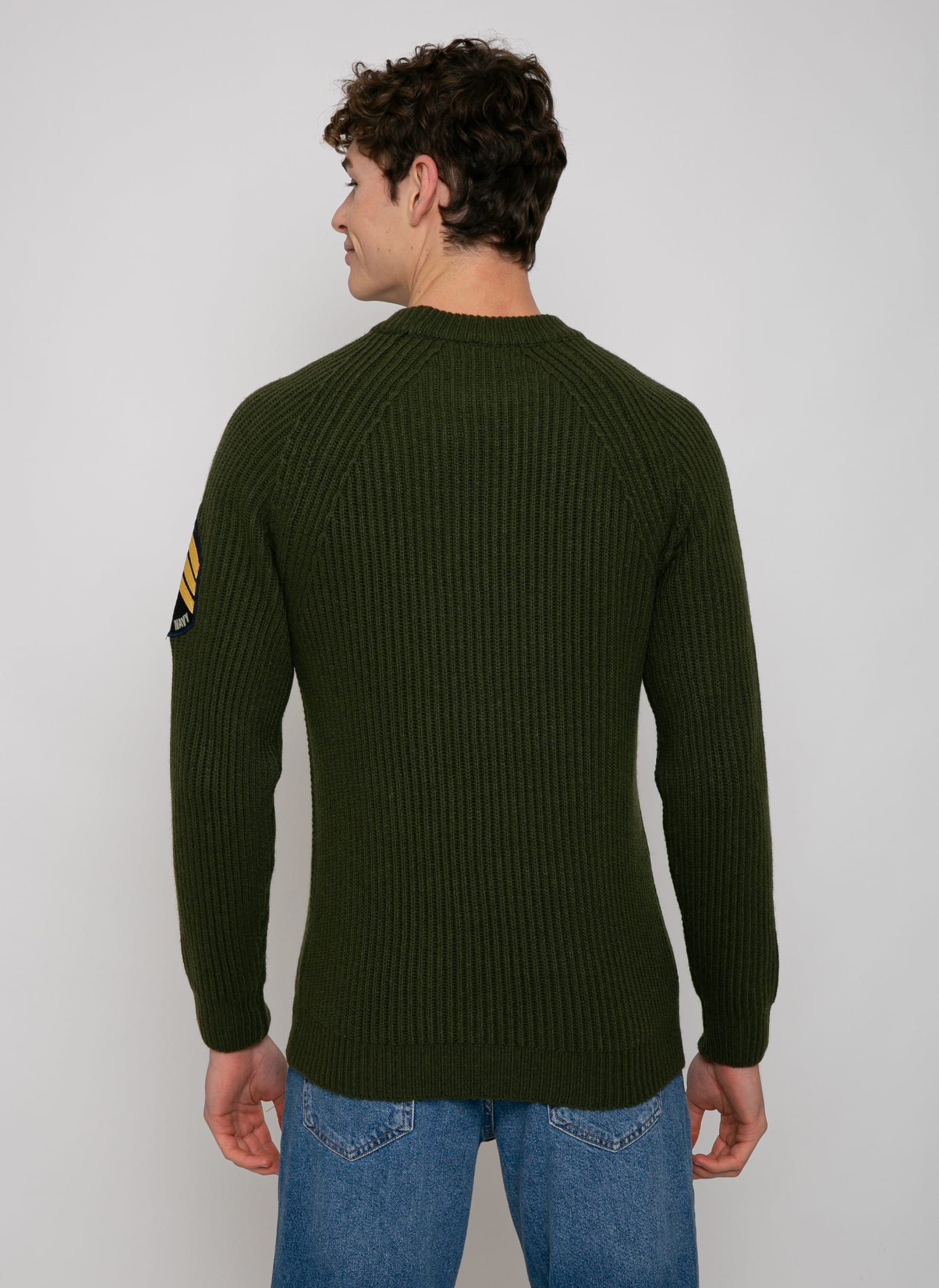 Shop Mc2 Saint Barth Man Ribbed Green Sweater