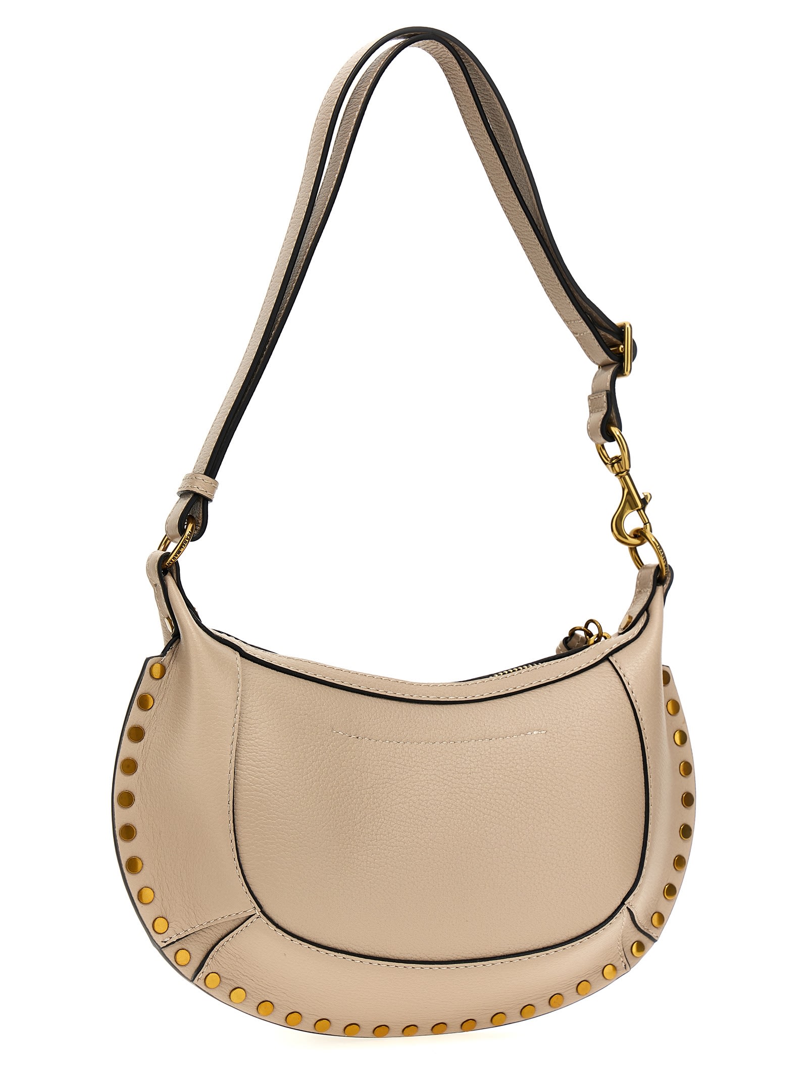 Shop Isabel Marant Oskan Moon Shoulder Bag In Beige