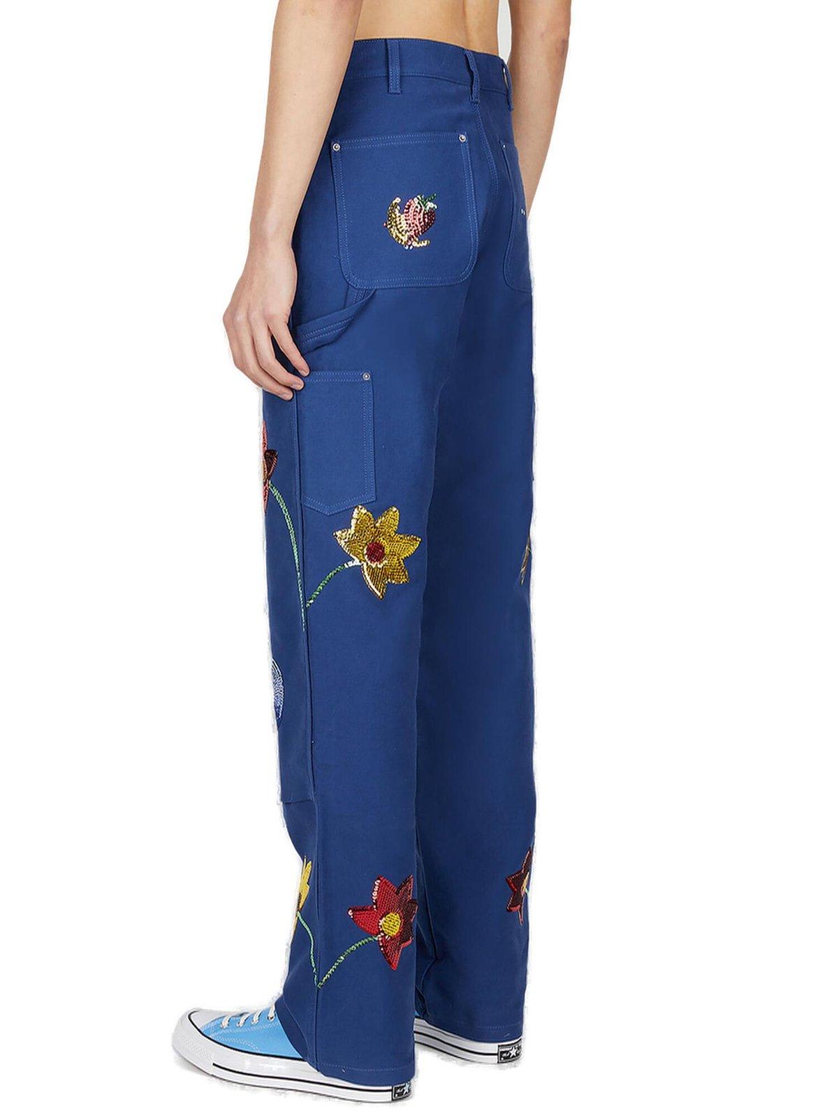 Sky High Farm Sequin Embellished Jeans In Blue