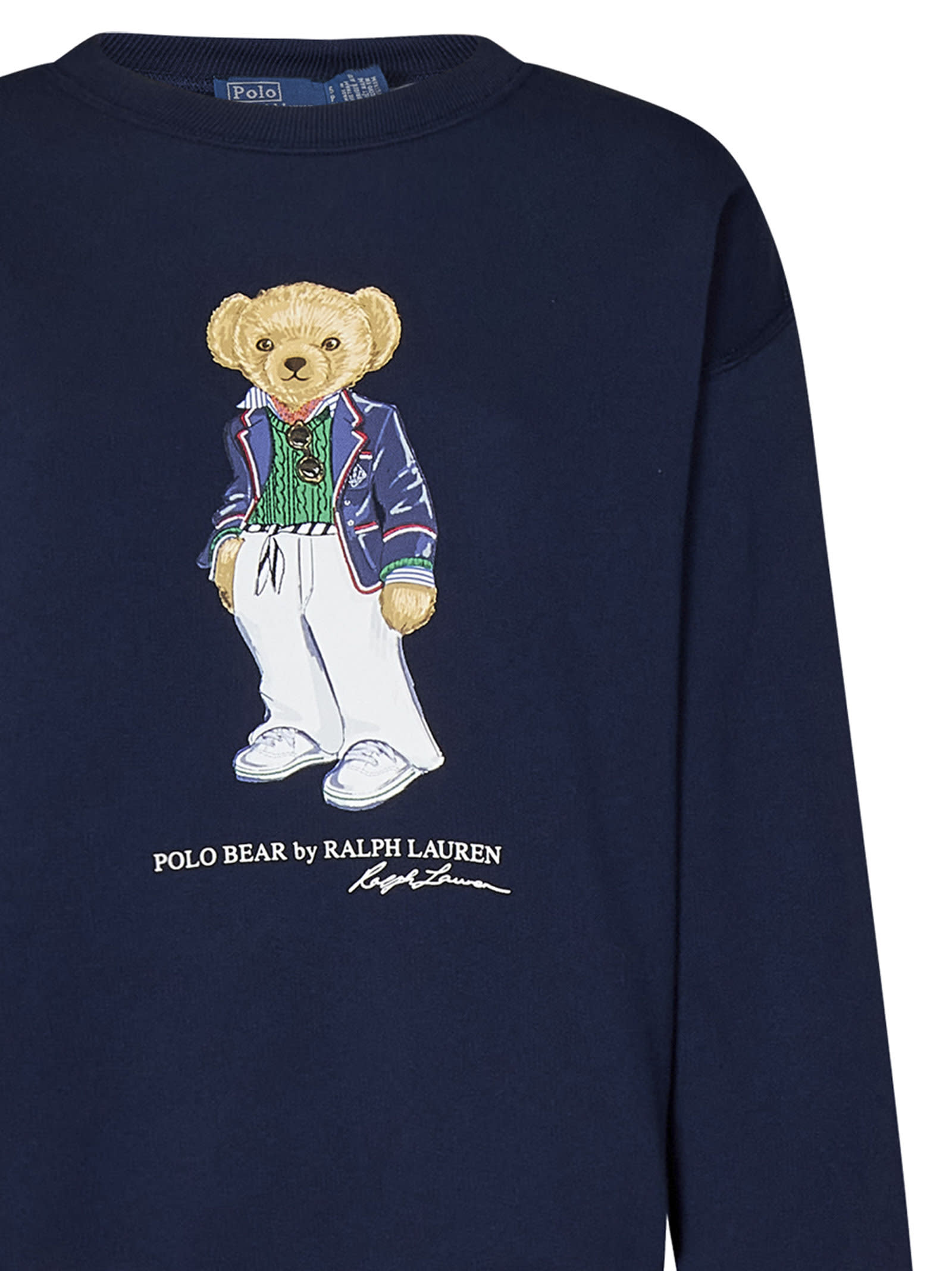 Shop Ralph Lauren Polo Bear Sweatshirt In Navy