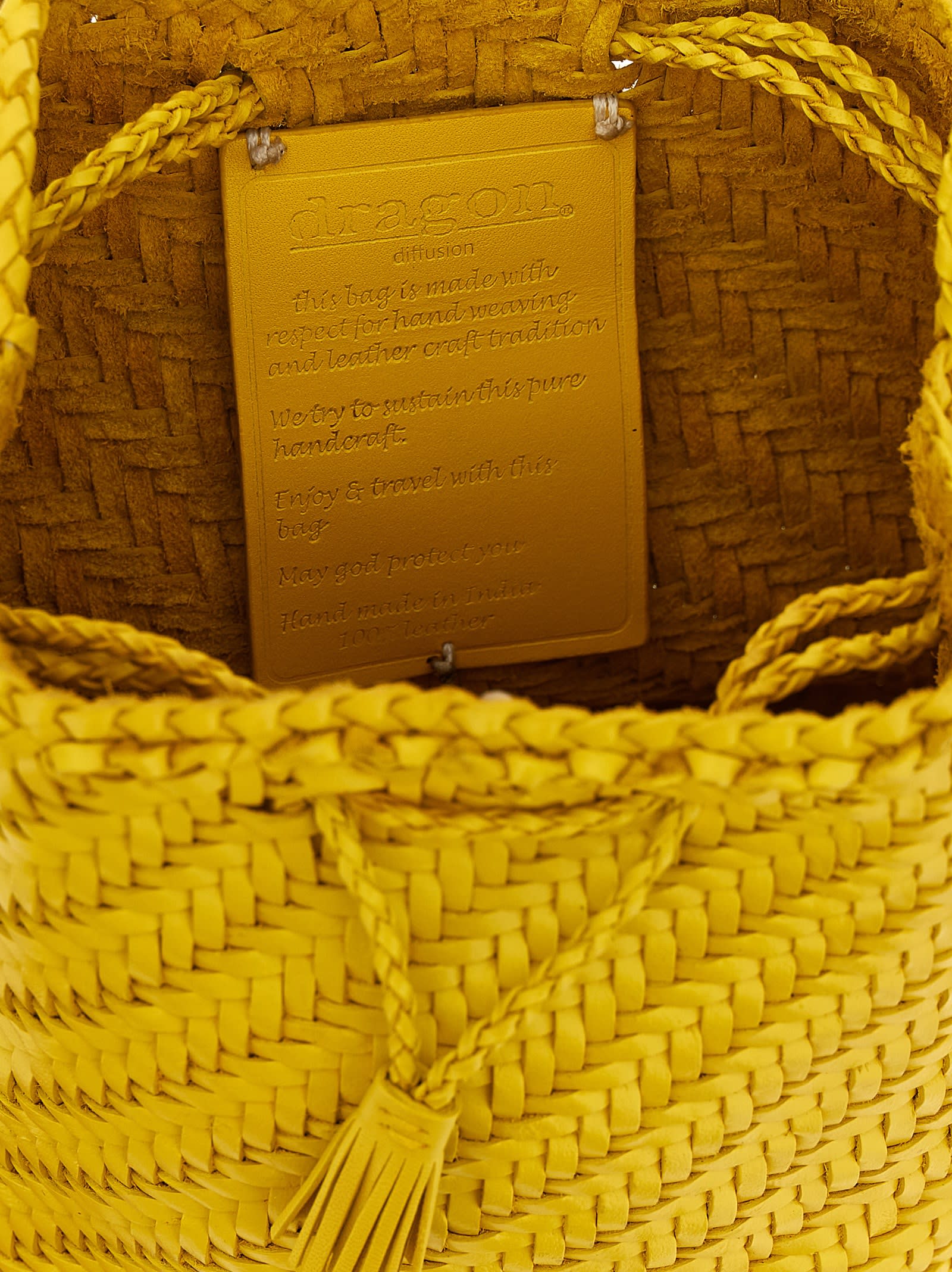 Dragon Diffusion Pompom Double Jump Crossbody Bags Yellow In Yellow