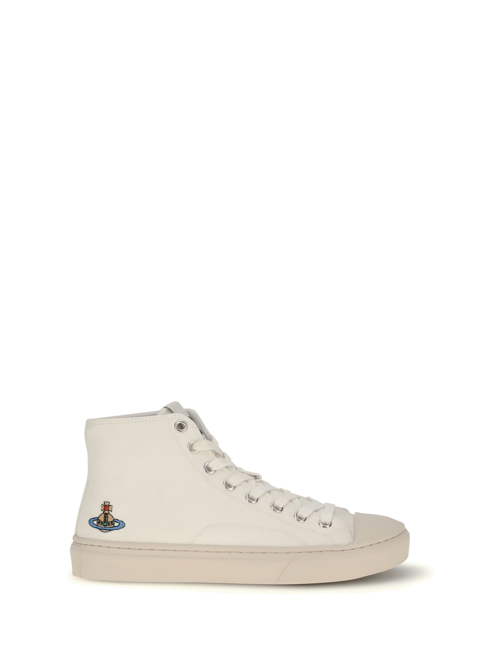 Vivienne Westwood Plimsoll High-top Sneakers In White