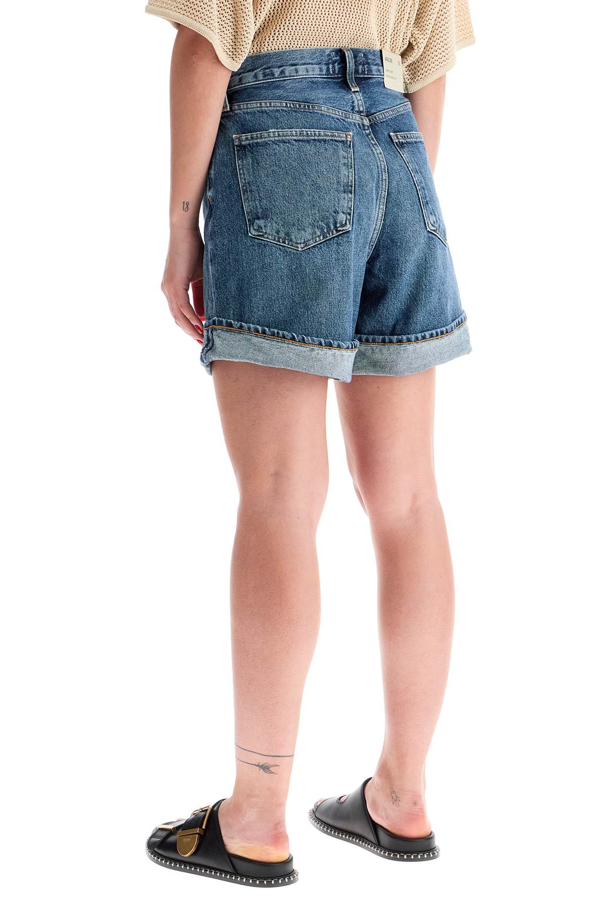 Shop Agolde Womens Denim Shorts For In Control (blue)