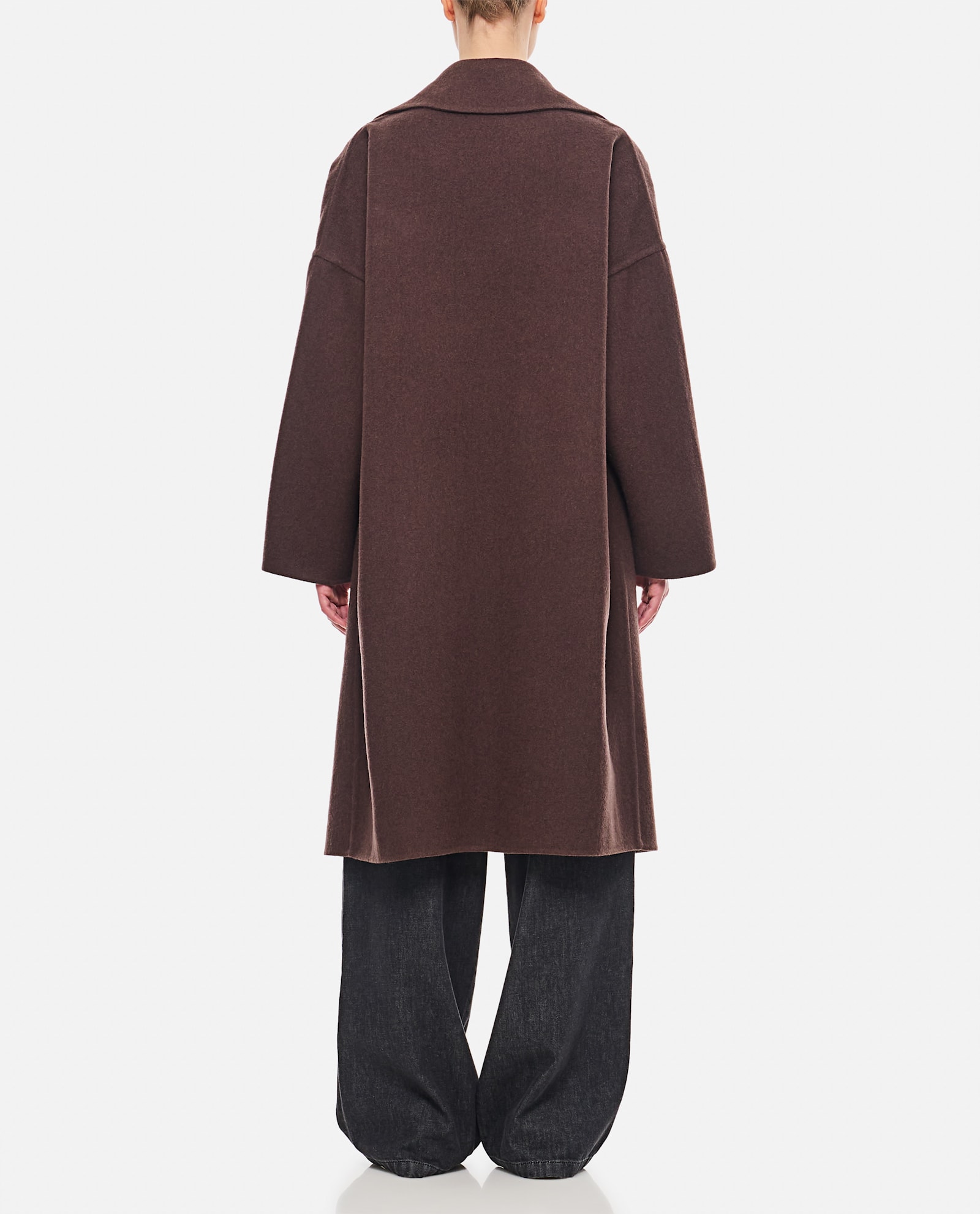 Shop Dušan Oversized Coat In Brown