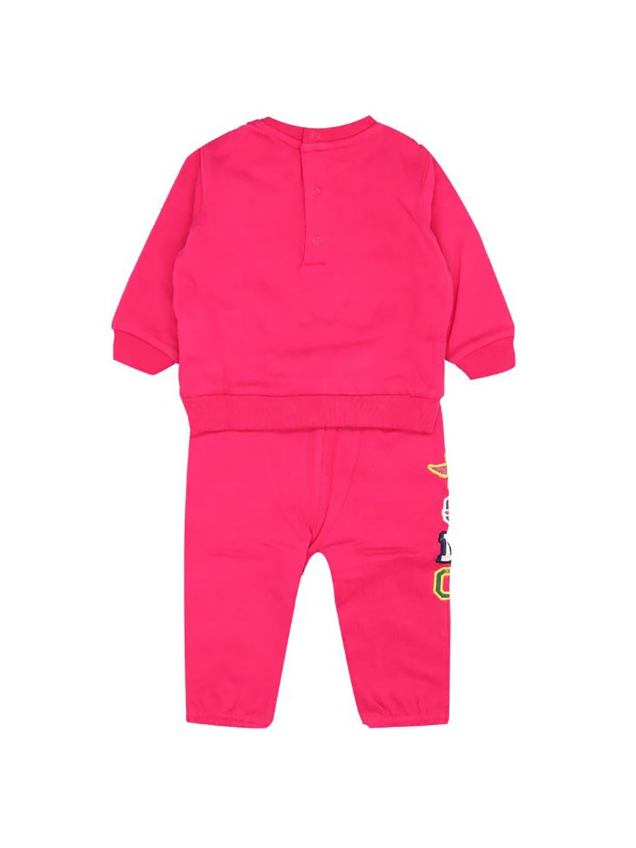 Polo Ralph Lauren Crewneck Sweatshirt+pants In Fuchsia