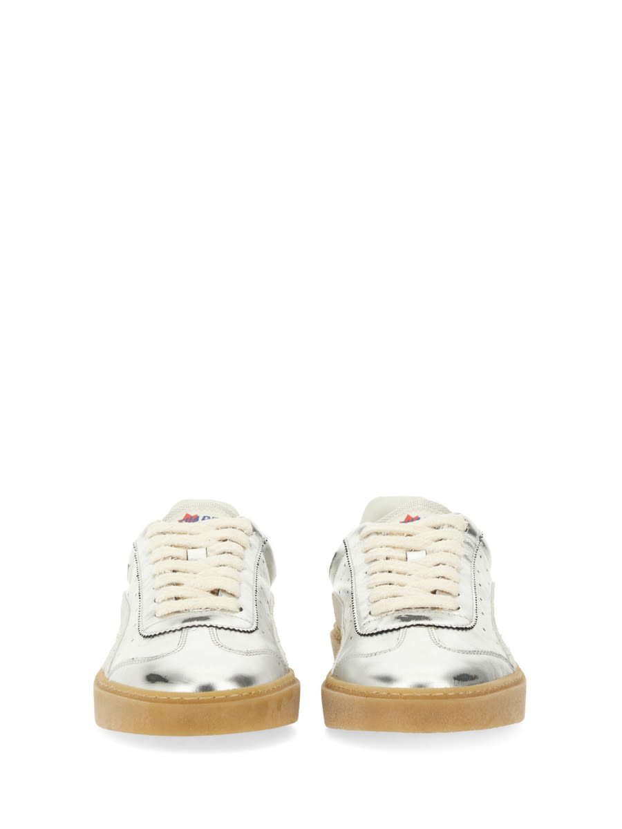 Dsquared2 Leather Sneaker In Silver