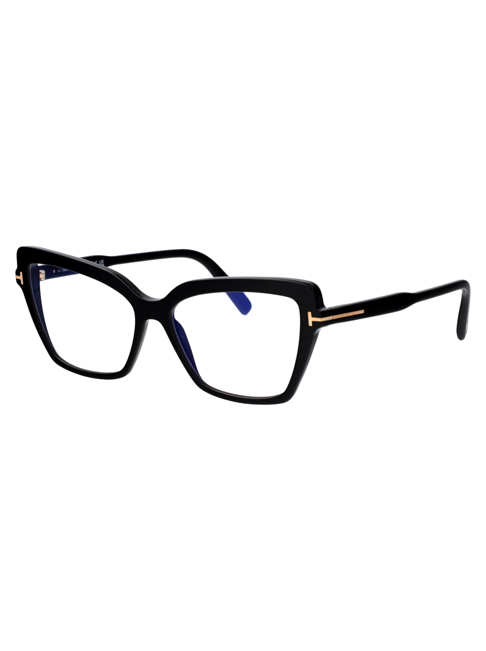 Shop Tom Ford Ft5948-b Glasses In 001 Nero Lucido