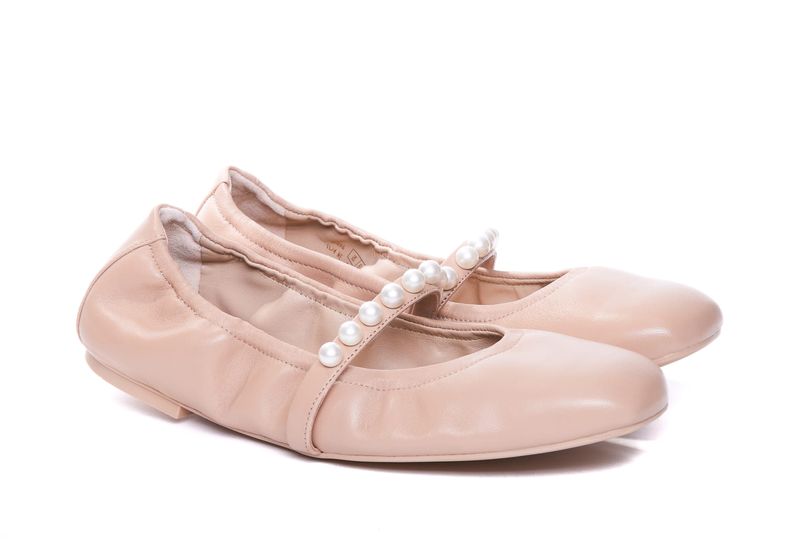 Shop Stuart Weitzman Goldie Ballets In Pink