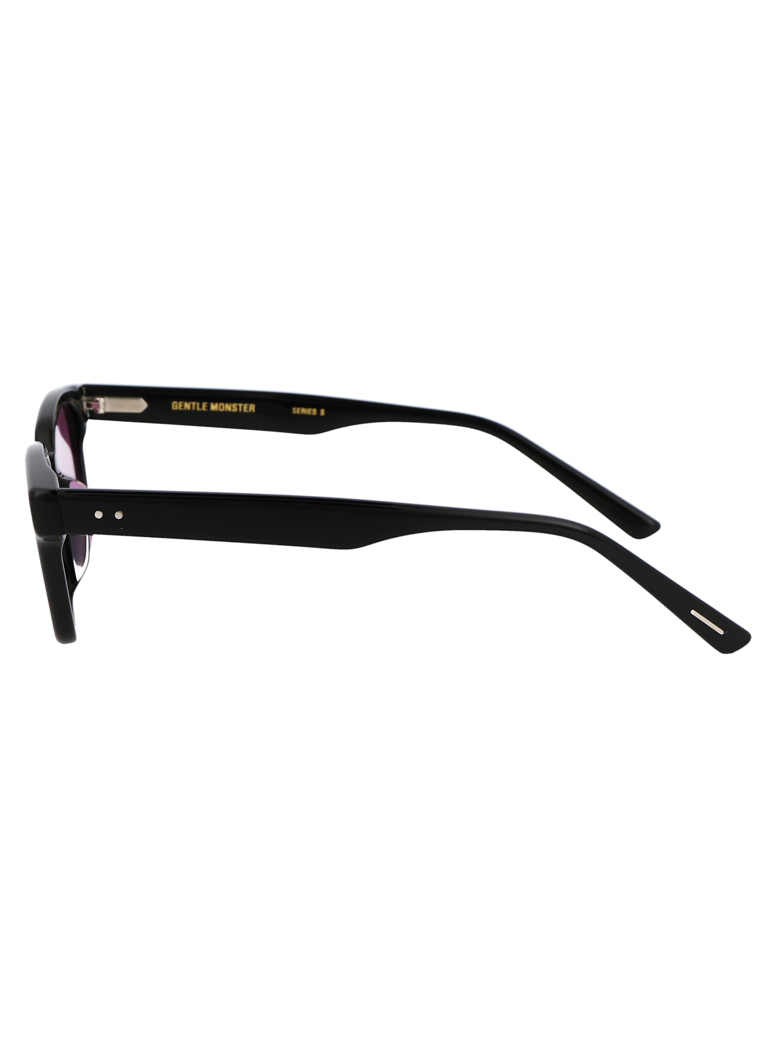 Shop Gentle Monster Leroy Sunglasses In 01 V Black Purple