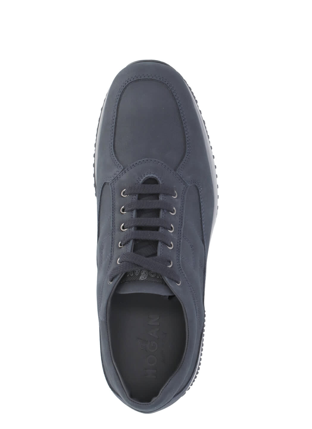 Hogan Interactive Biro Blue Leather Sneakers In Blue