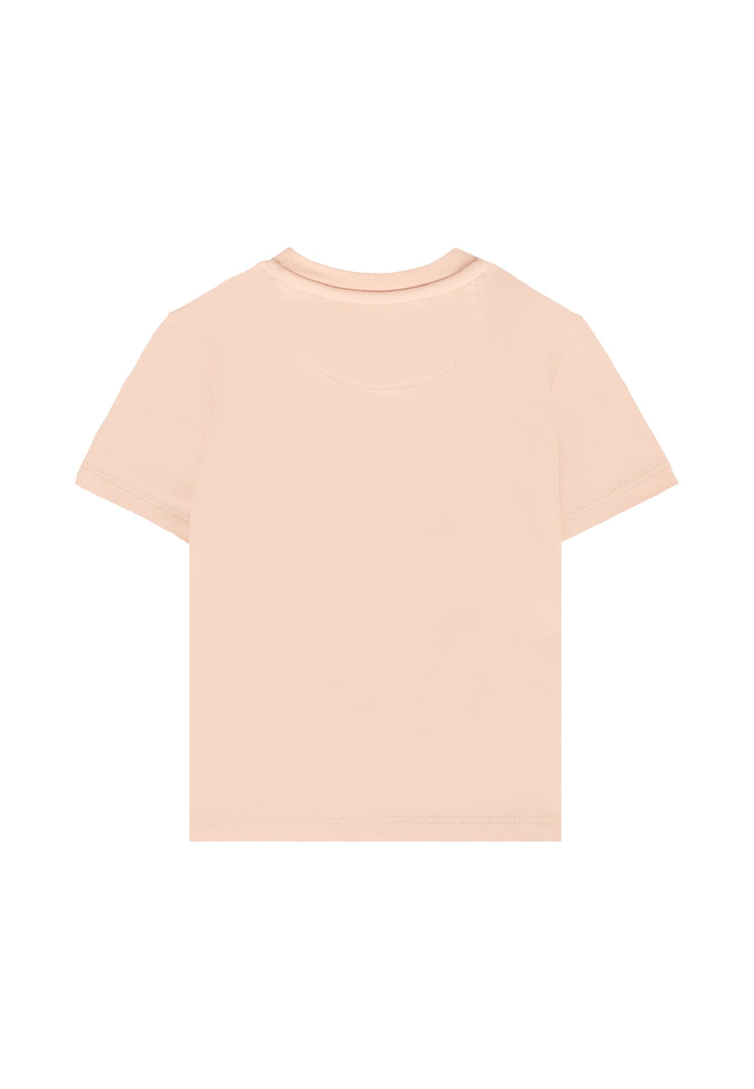 Calvin Klein Pink T-shirt For Baby Girl With Logo In Animal Print