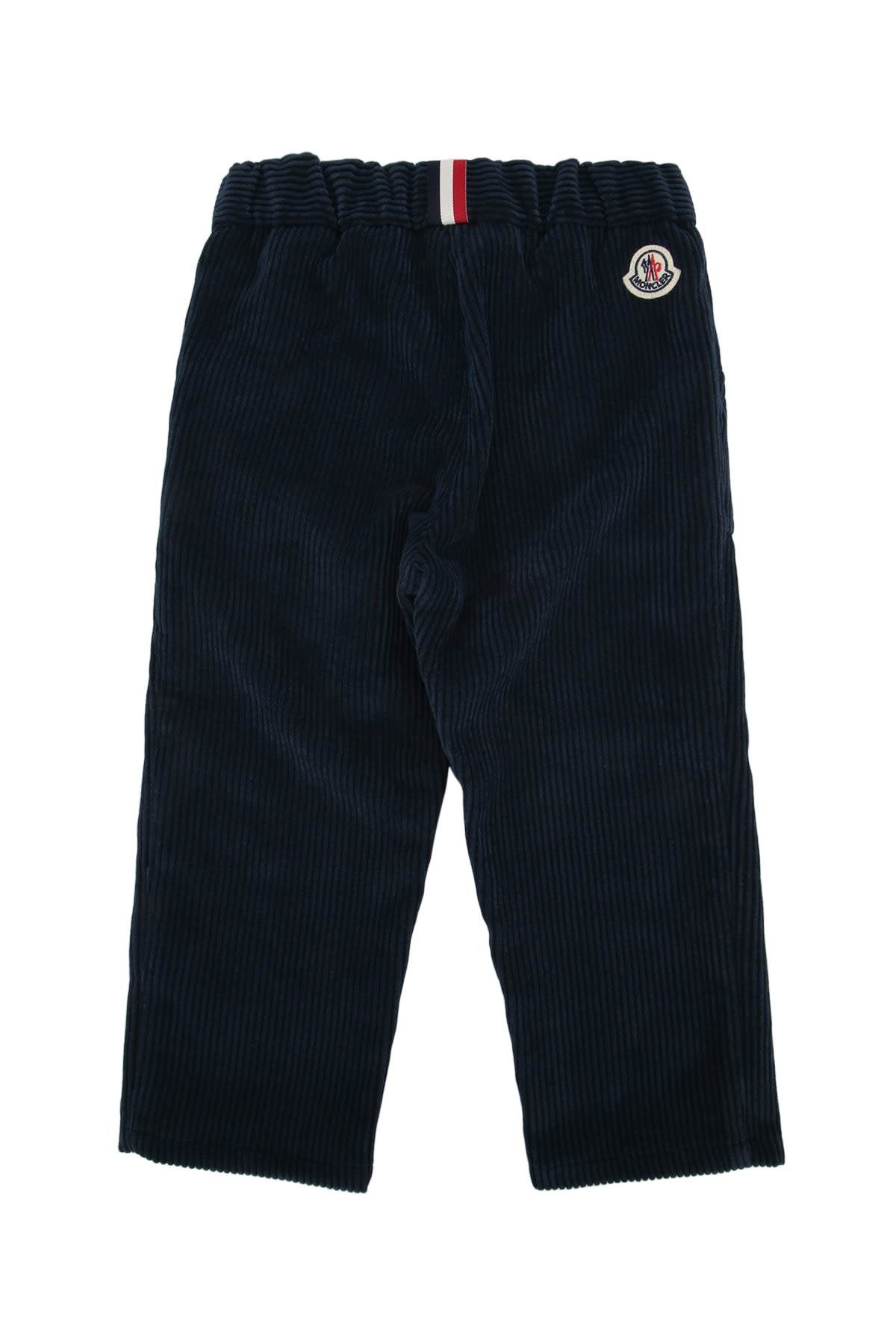 Moncler Kids' Stretch Corduroy Pants In Blue