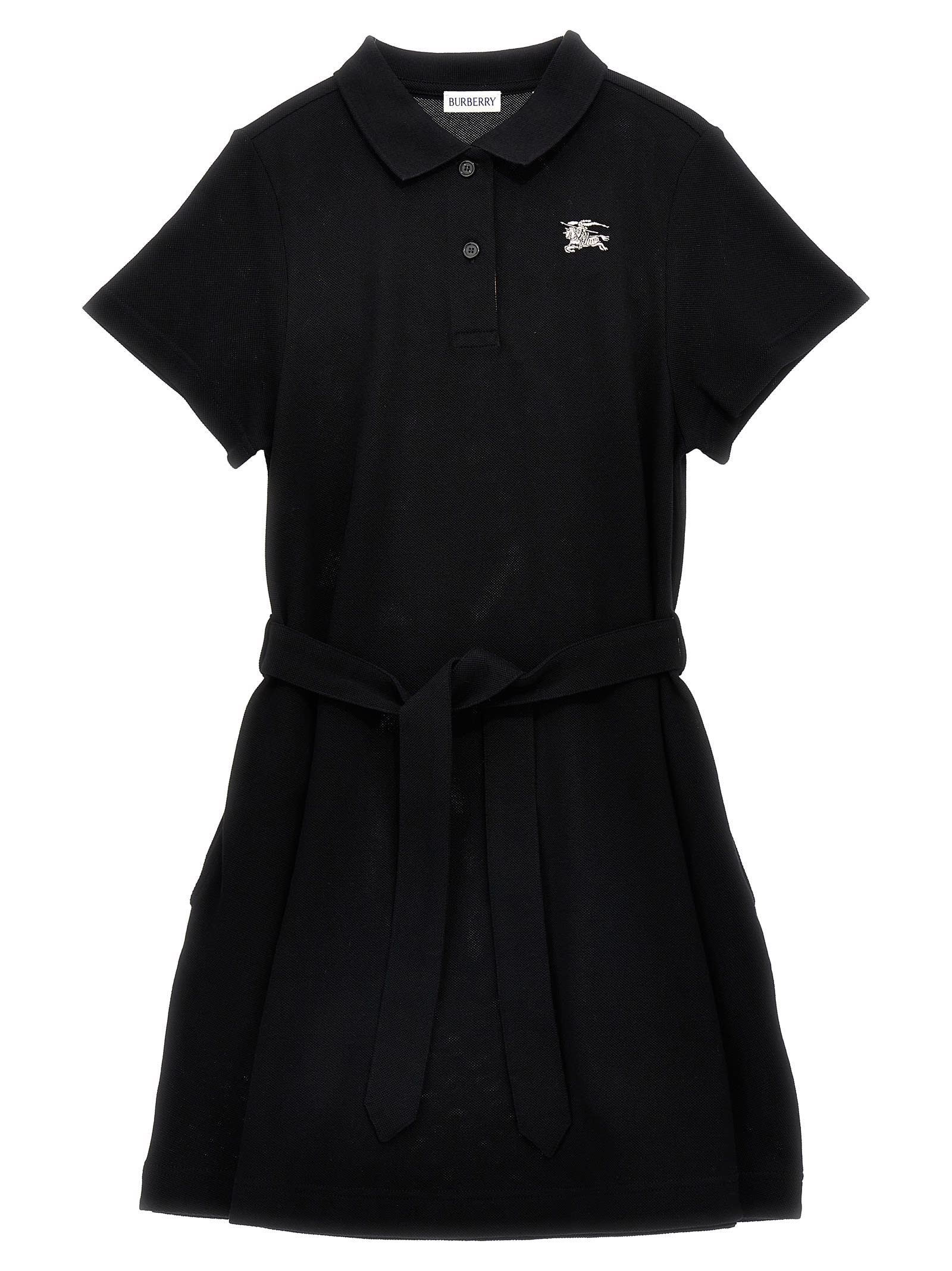 Burberry Ekd-embroidered Dress In Black