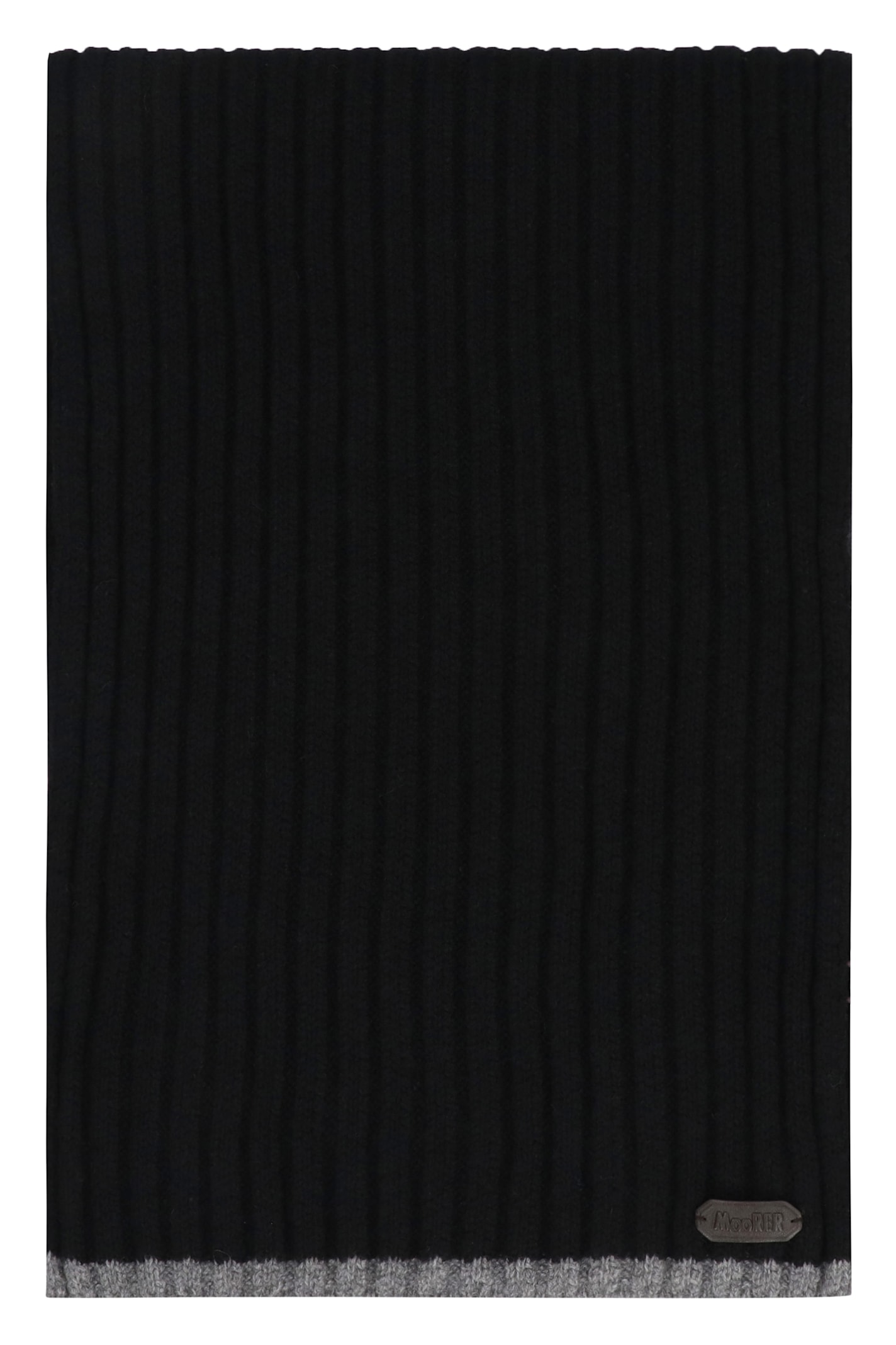 Moorer Hobart Cashmere Scarf In Black