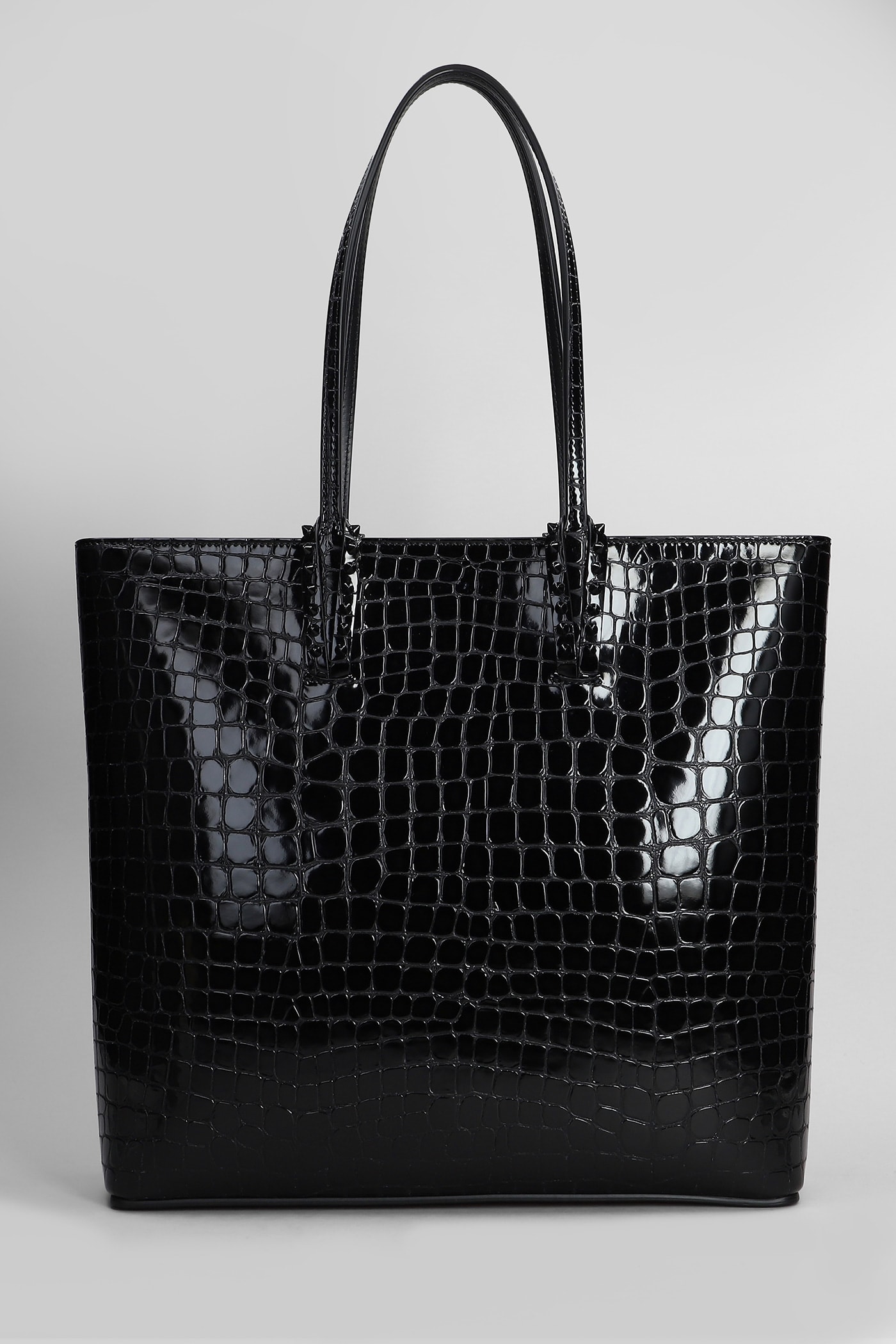 Shop Christian Louboutin Cabata Zipped Tote In Black Leather