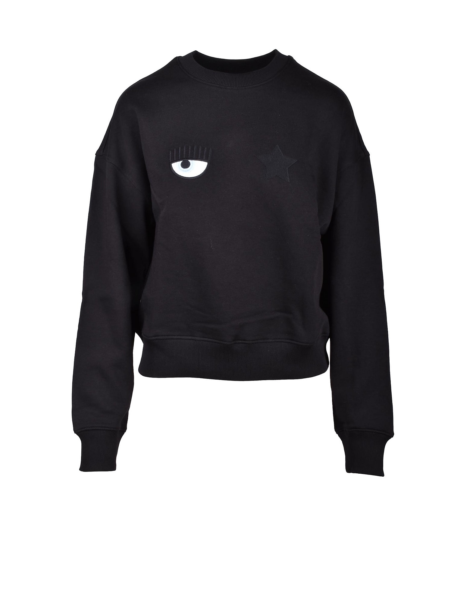 CHIARA FERRAGNI WOMENS BLACK SWEATSHIRT