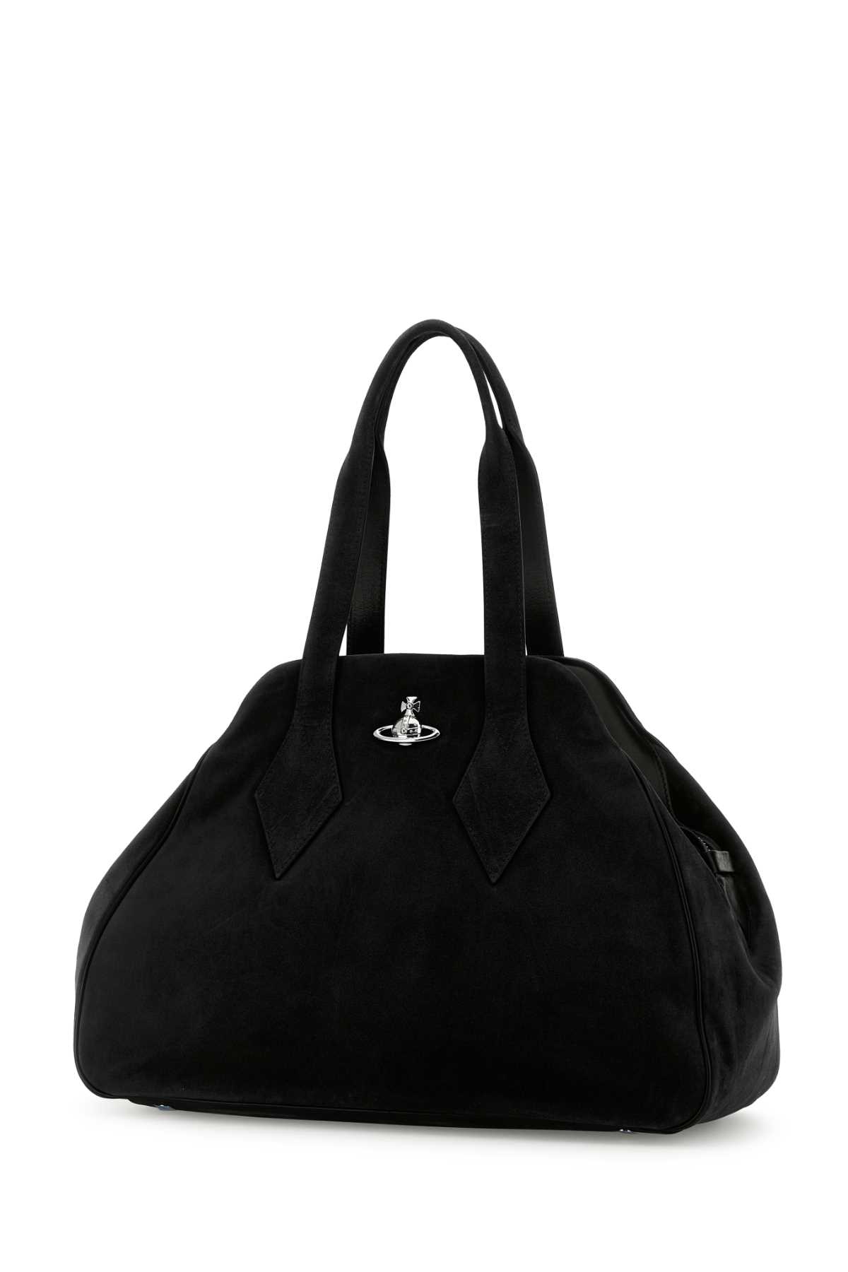 Vivienne Westwood Large Yasmine Shoulder Bag With Top Handles In Black